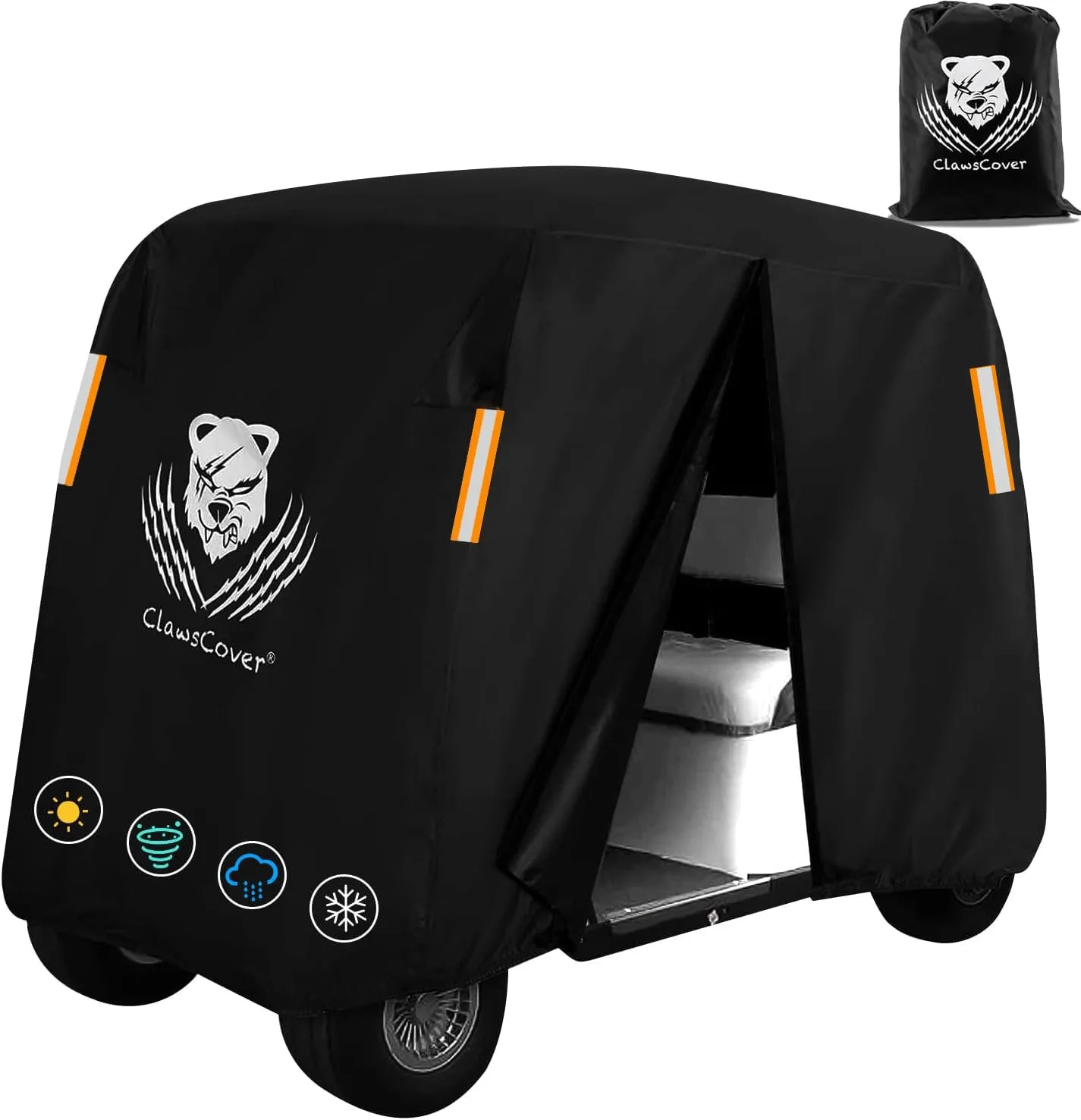 ClawsCover 4-Passenger Waterproof Golf Cart Cover