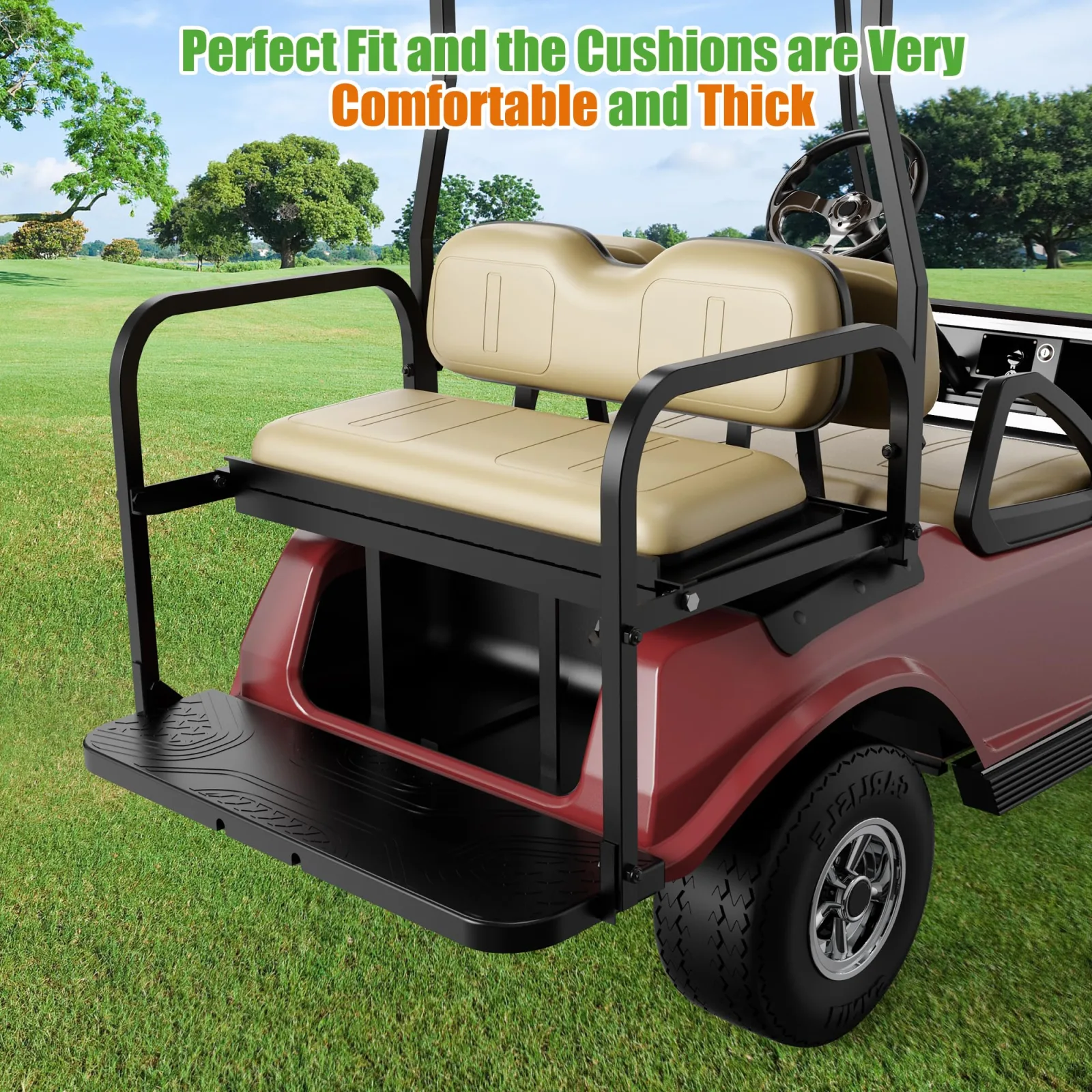 10L0L Rear Flip Seat Kit for Club Car DS image 4