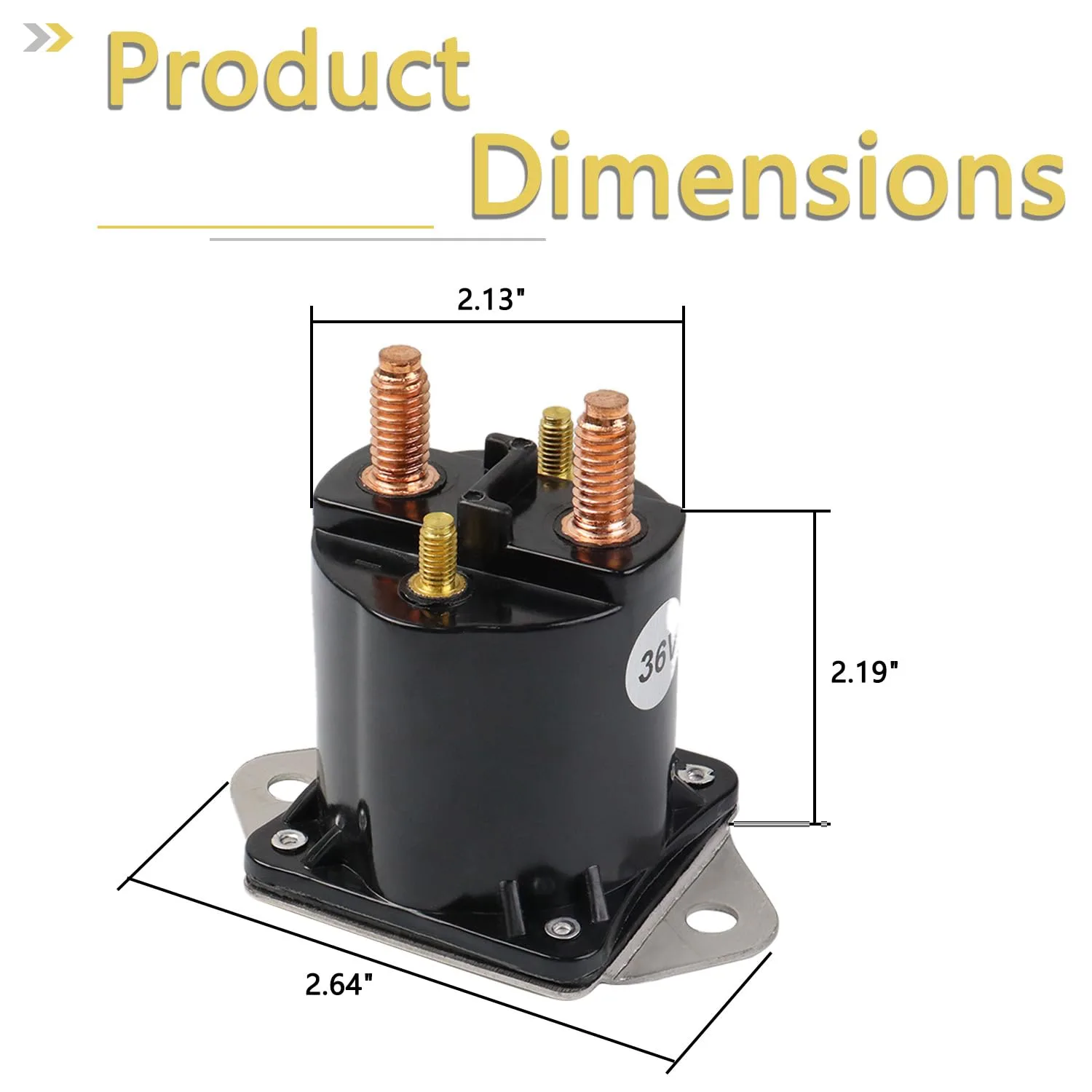 HNeekyr 36V Solenoid for Club Car DS, 1976-1998 image 2