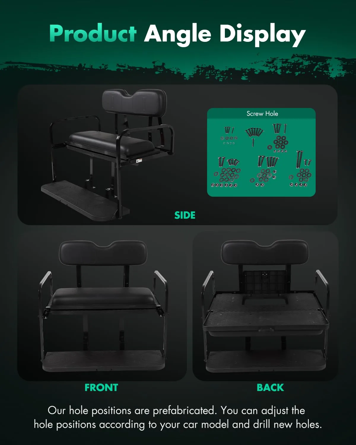 SCITOO Rear Seat Kit for EZGO TXT 1995-Up image 3