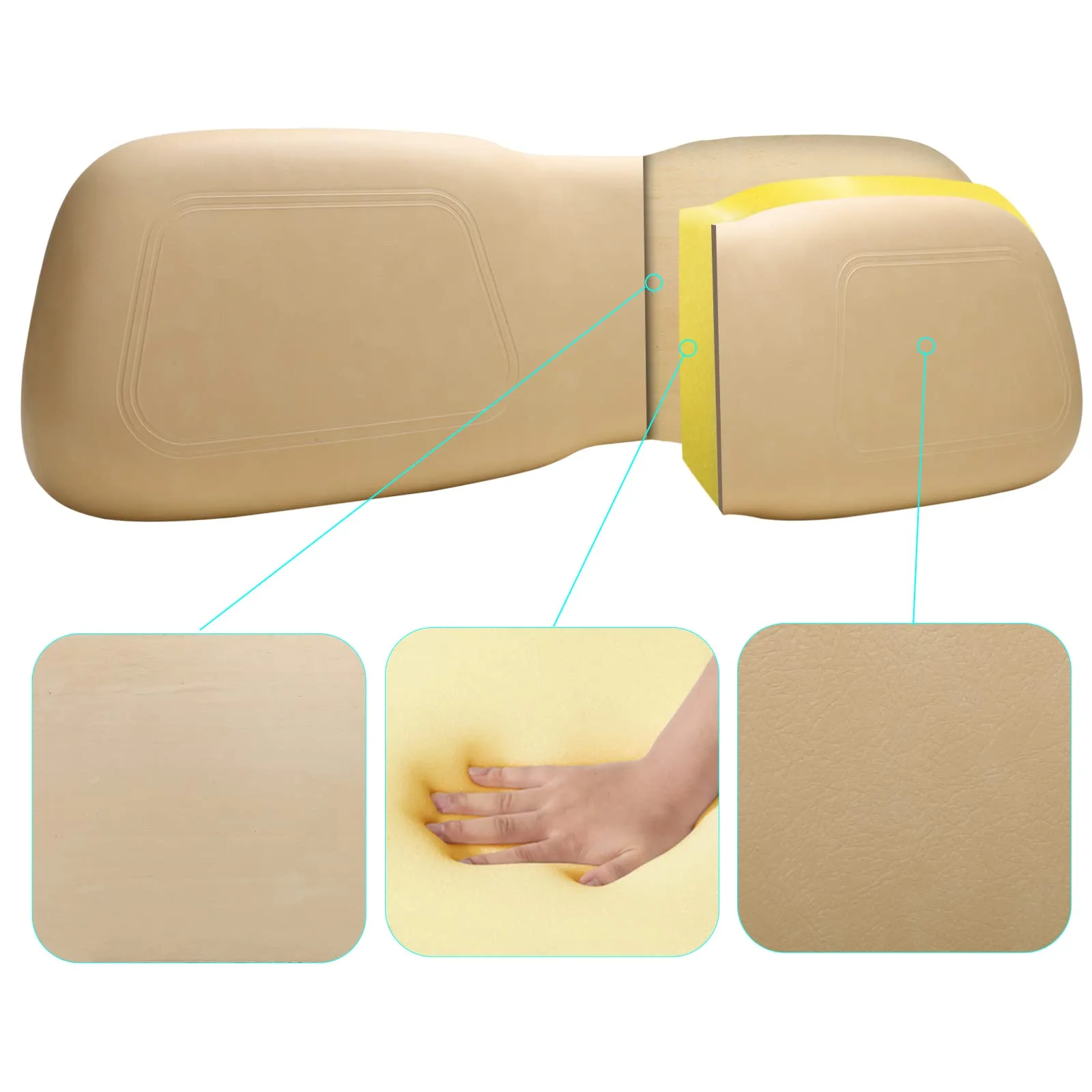 Roykaw Front Seat Back Cushion for Club Car DS image 4