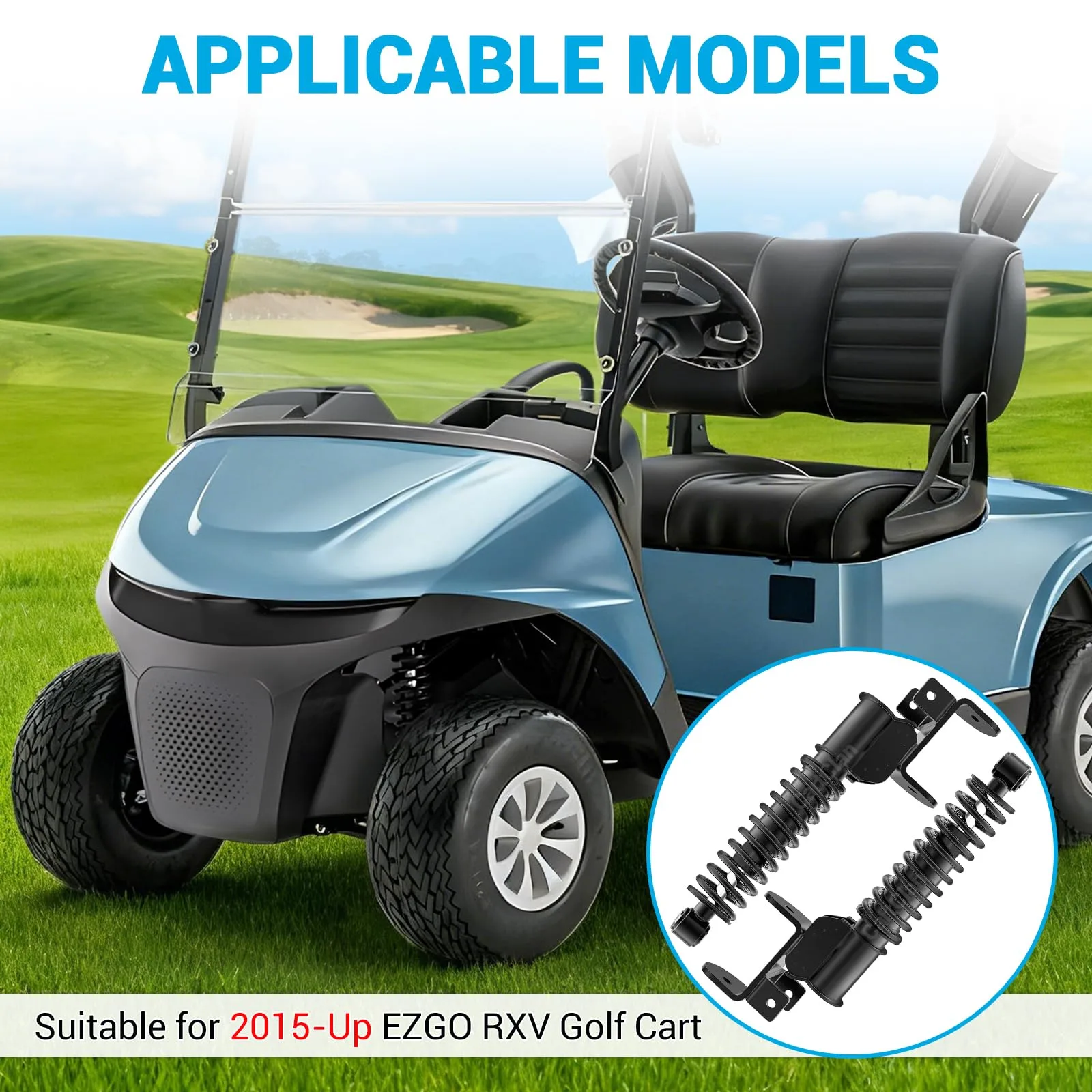 CartClan Front Shock Strut Assembly for E-Z-GO RXV image 2