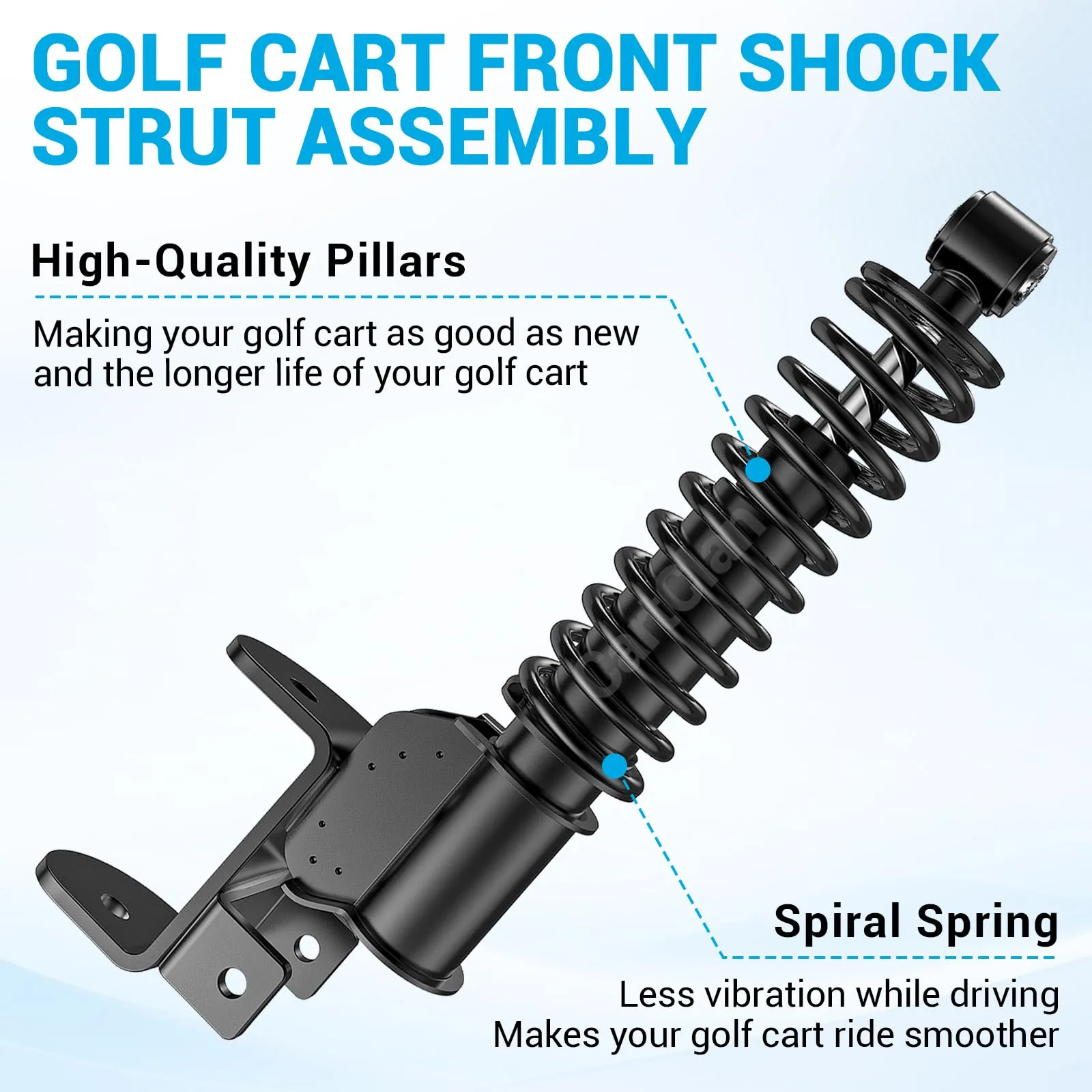 CartClan Front Shock Strut Assembly for E-Z-GO RXV image 4