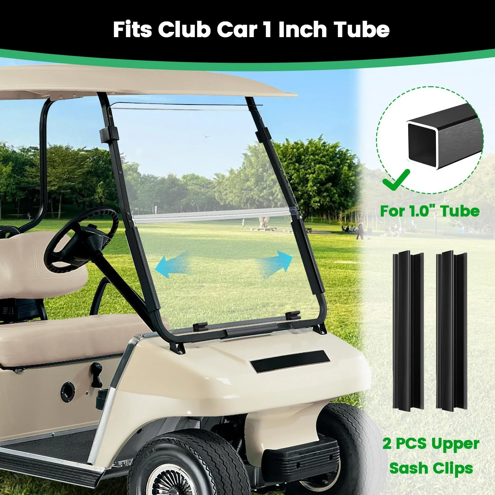 iLSKW 11-Inch Golf Cart Windshield Clips image 4