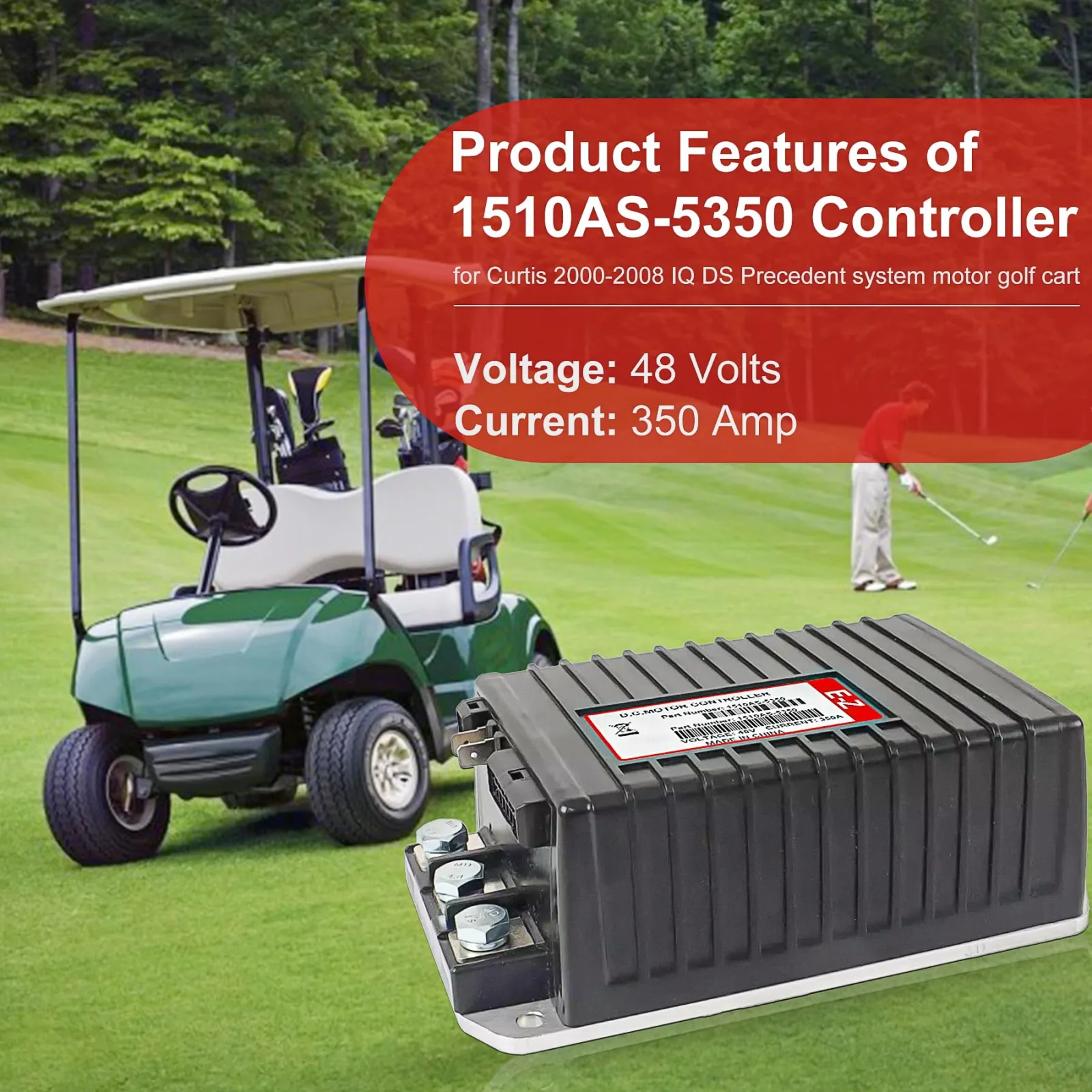 Cotether 1510AS-5351 48V 350A Golf Cart Controller image 3