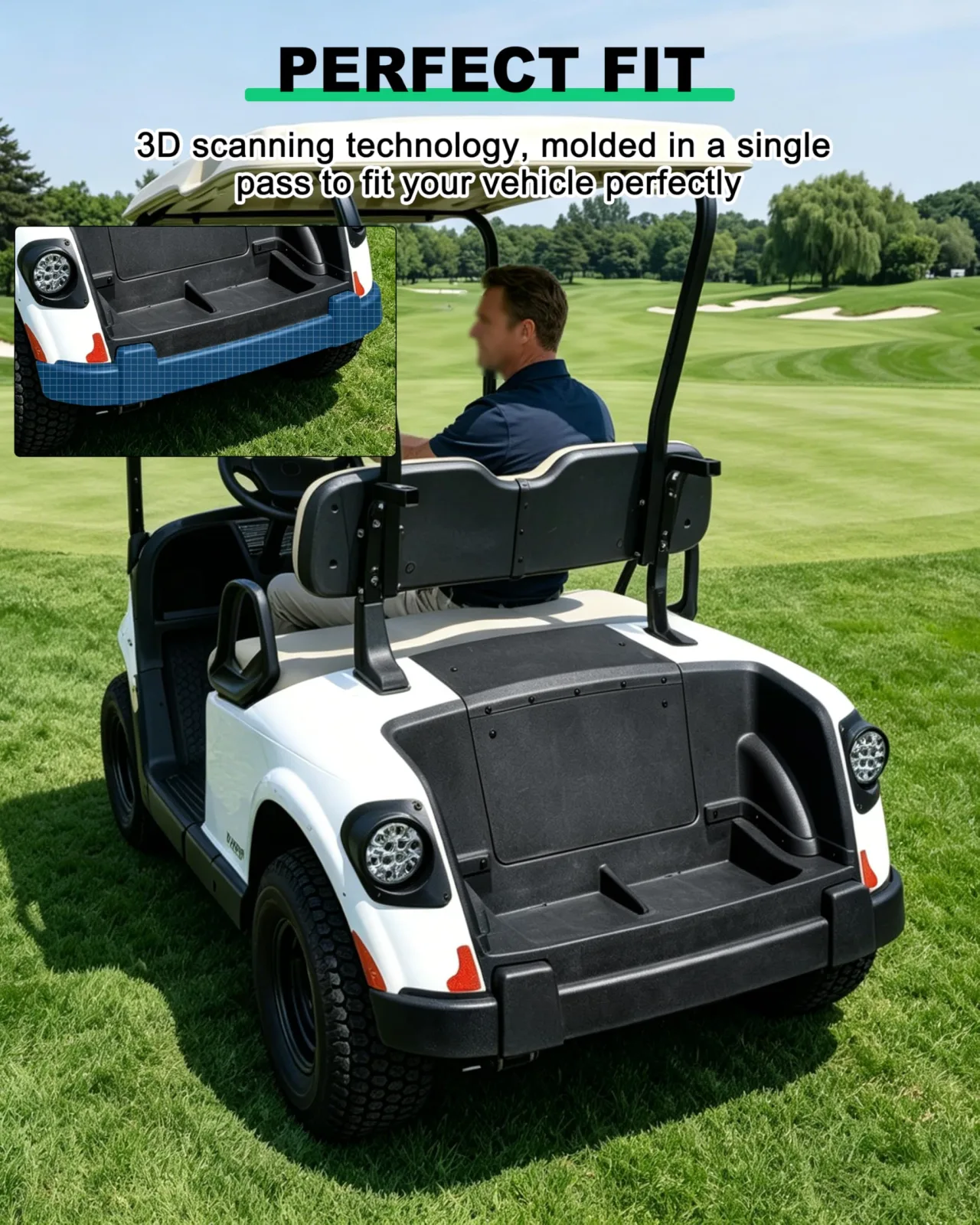 LDETXY Rear Bumper for E-Z-GO RXV Valor 2025 image 4