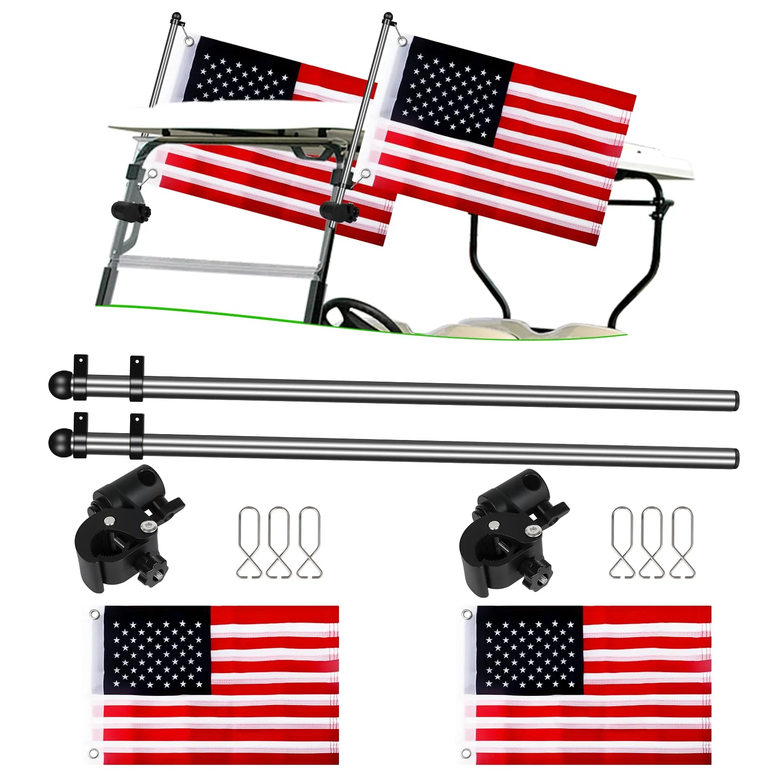 Cartalia Golf Cart Flag Holder Kit GCFH6802