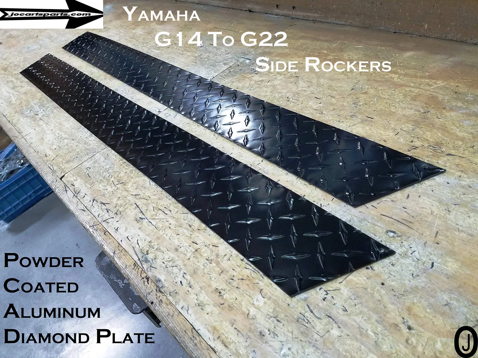 Yamaha G14-G22 Diamond Plate Flat Side Panels image 2