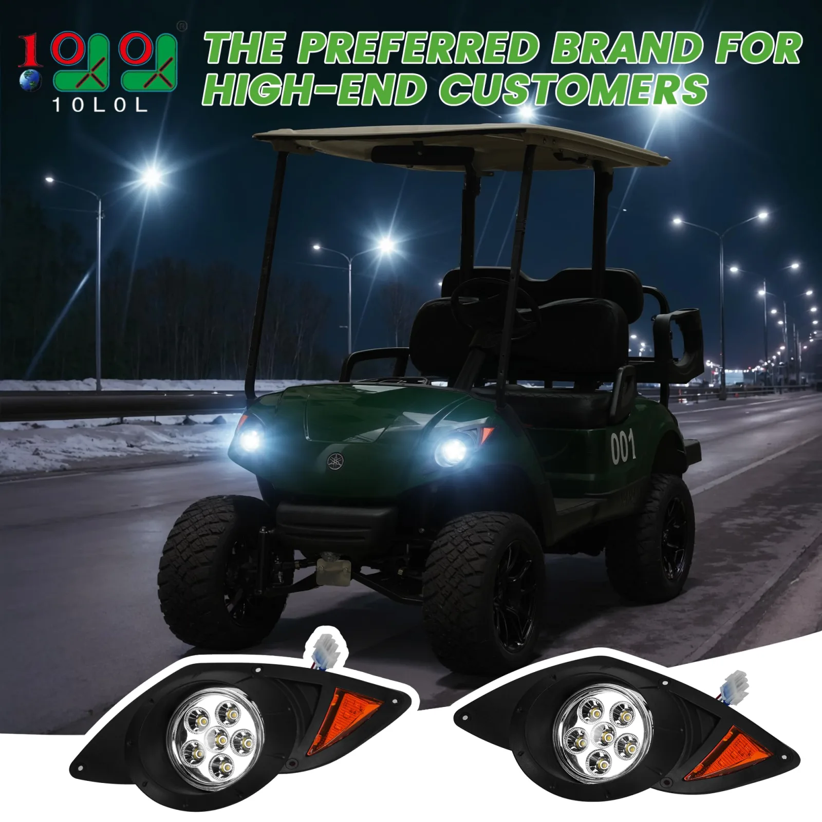 10L0L LED Headlight Kit for Yamaha Drive G29 2007-2016 image 2