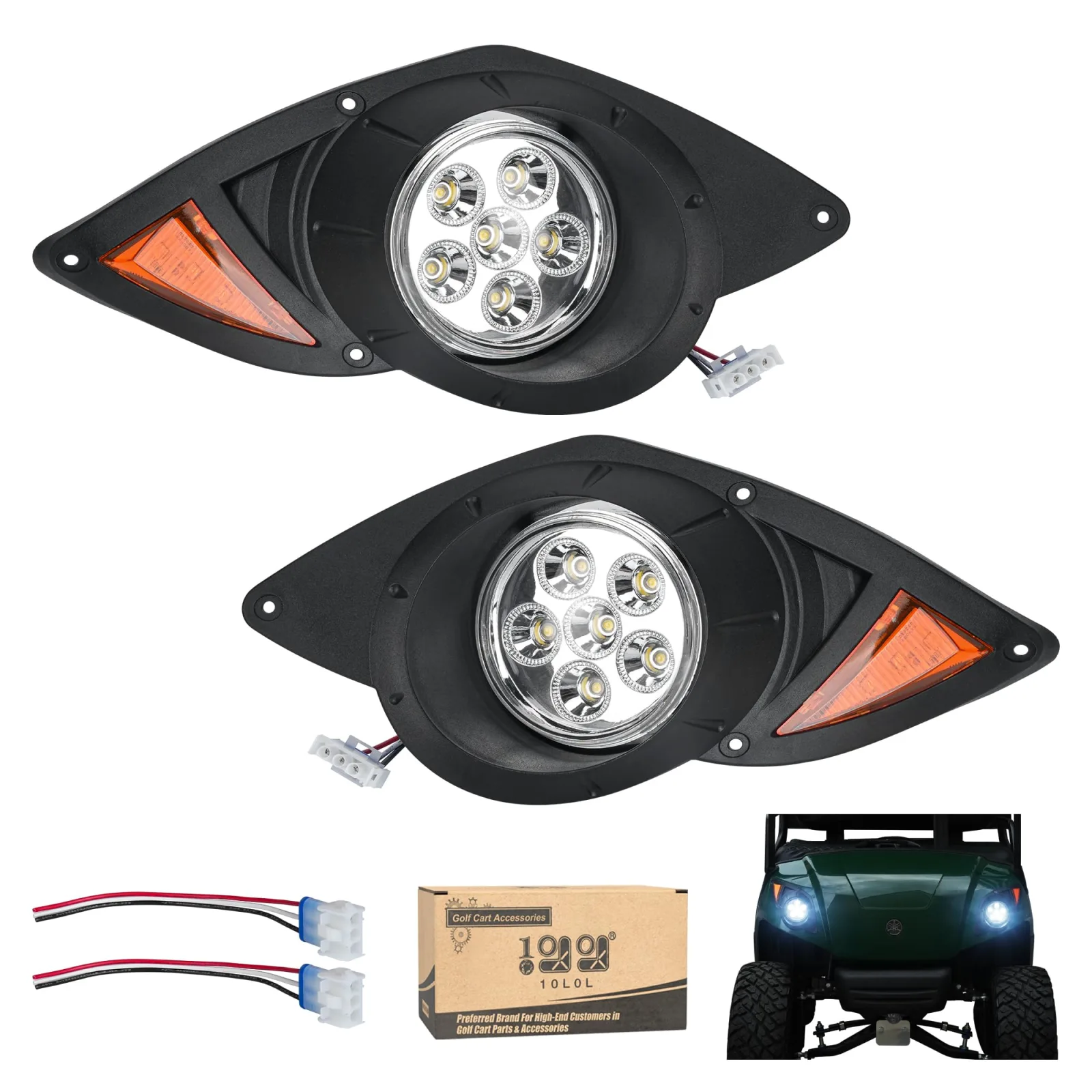 10L0L LED Headlight Kit for Yamaha Drive G29 2007-2016