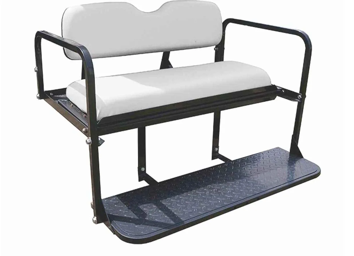 3G White Rear Seat Kit for EZGO TXT Golf Carts 1995+