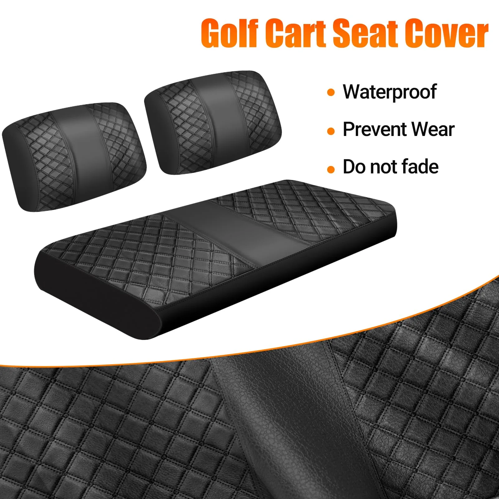ZWPARTS Front Seat Cover for Club Car DS 1982-2000 image 3
