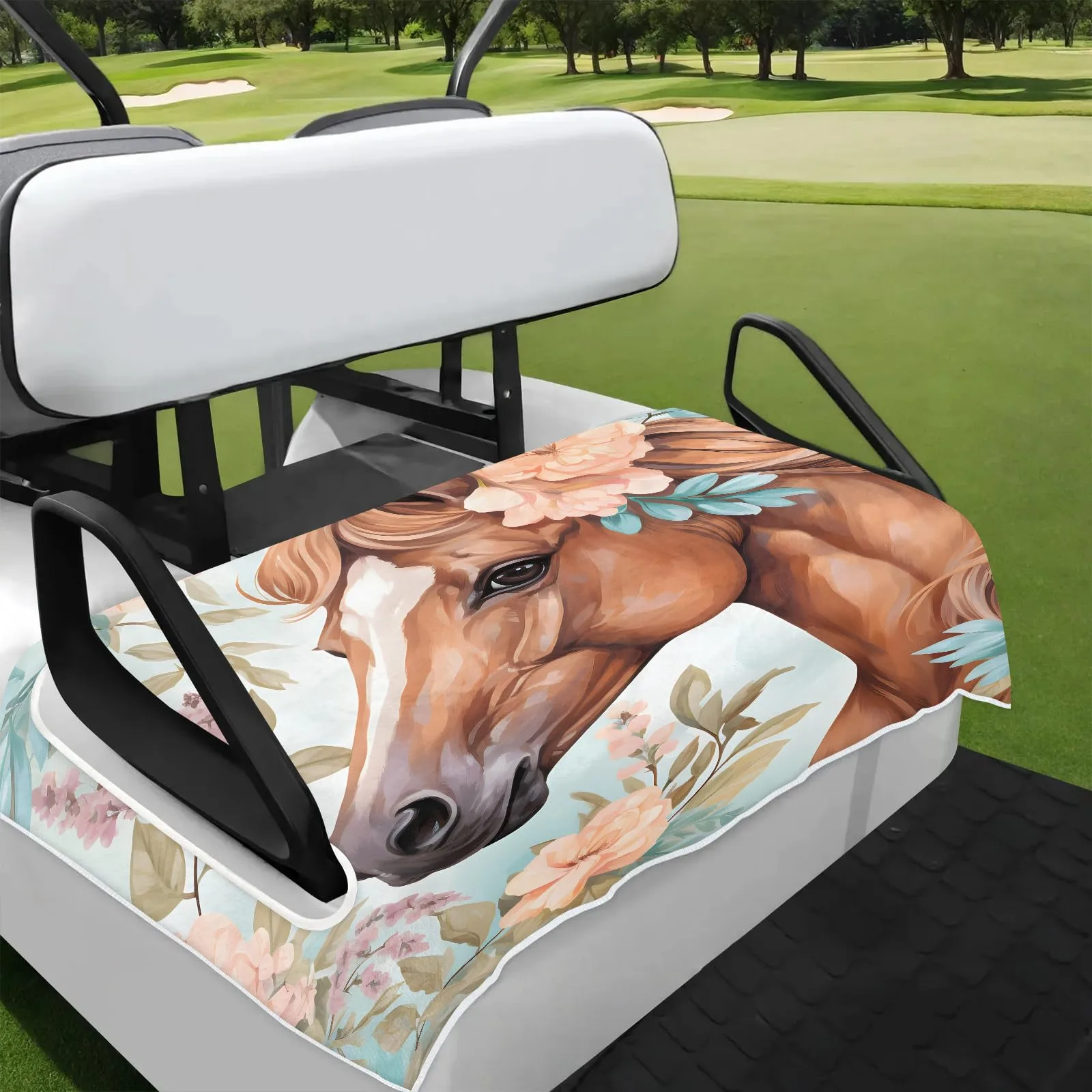 Tiveruda Golf Cart Seat Cover for Double Seats