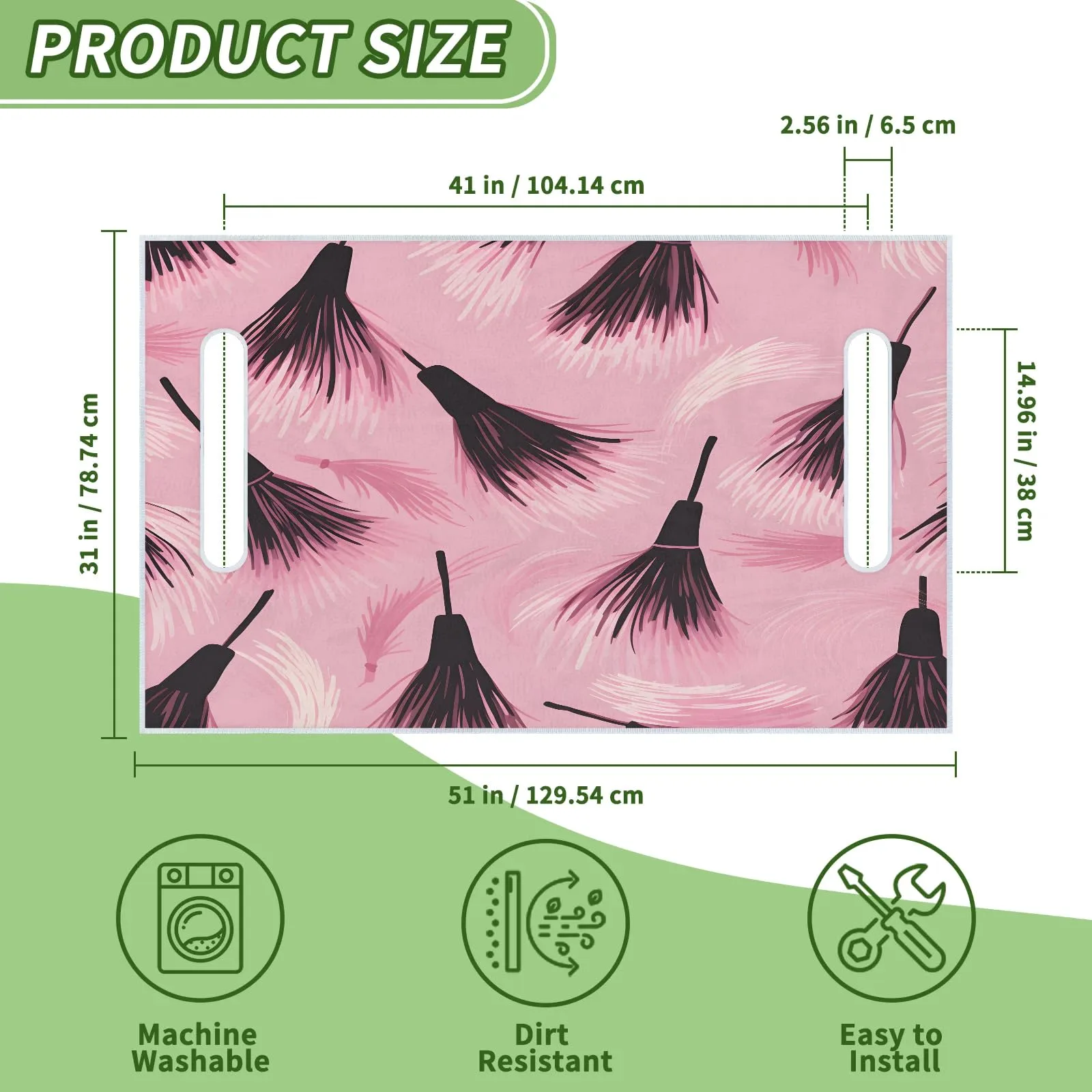 Tiveruda Golf Cart Seat Cover for Double Seats, 51 x 31 in image 2