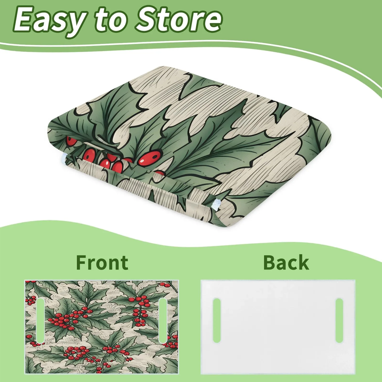 Tiveruda Xmas Berries Golf Cart Seat Cover 51 x 31 in image 4