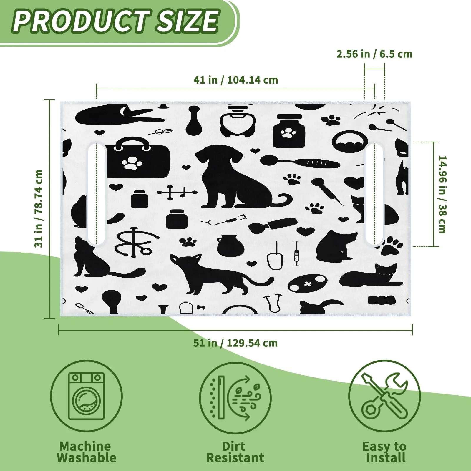 Tiveruda Golf Cart Seat Cover for Double Seats, 51 x 31 in image 2