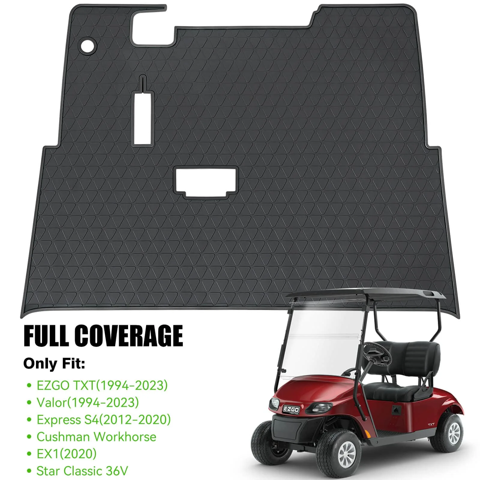 MOSNAI E-Z-GO TXT Golf Cart Floor Mat 1994-2023 image 2