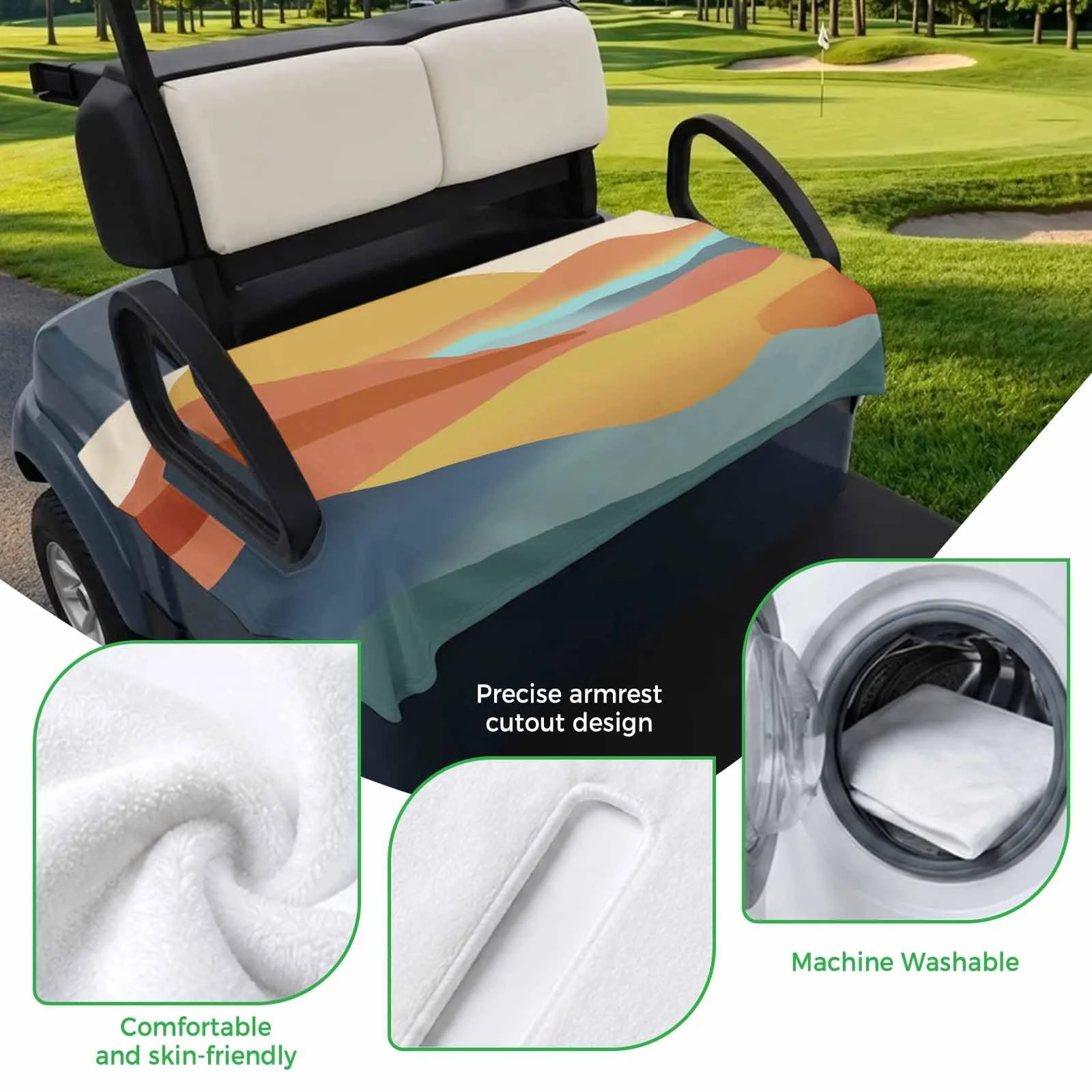 Trosturdspn Golf Cart Seat Towel Blanket 51 x 31 in image 3