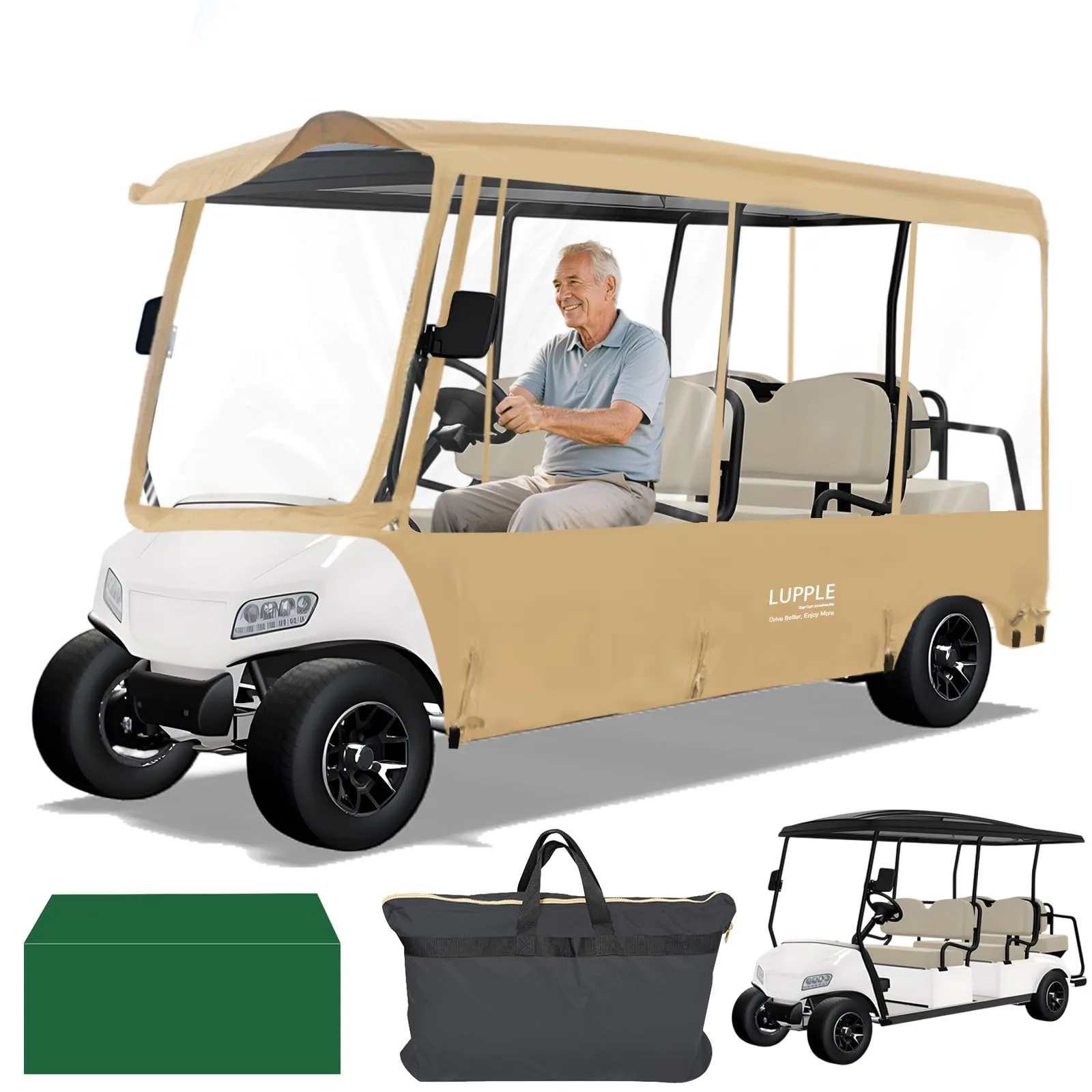 LUPPLE Enclosure for EZGO Express S6/L6 Golf Cart