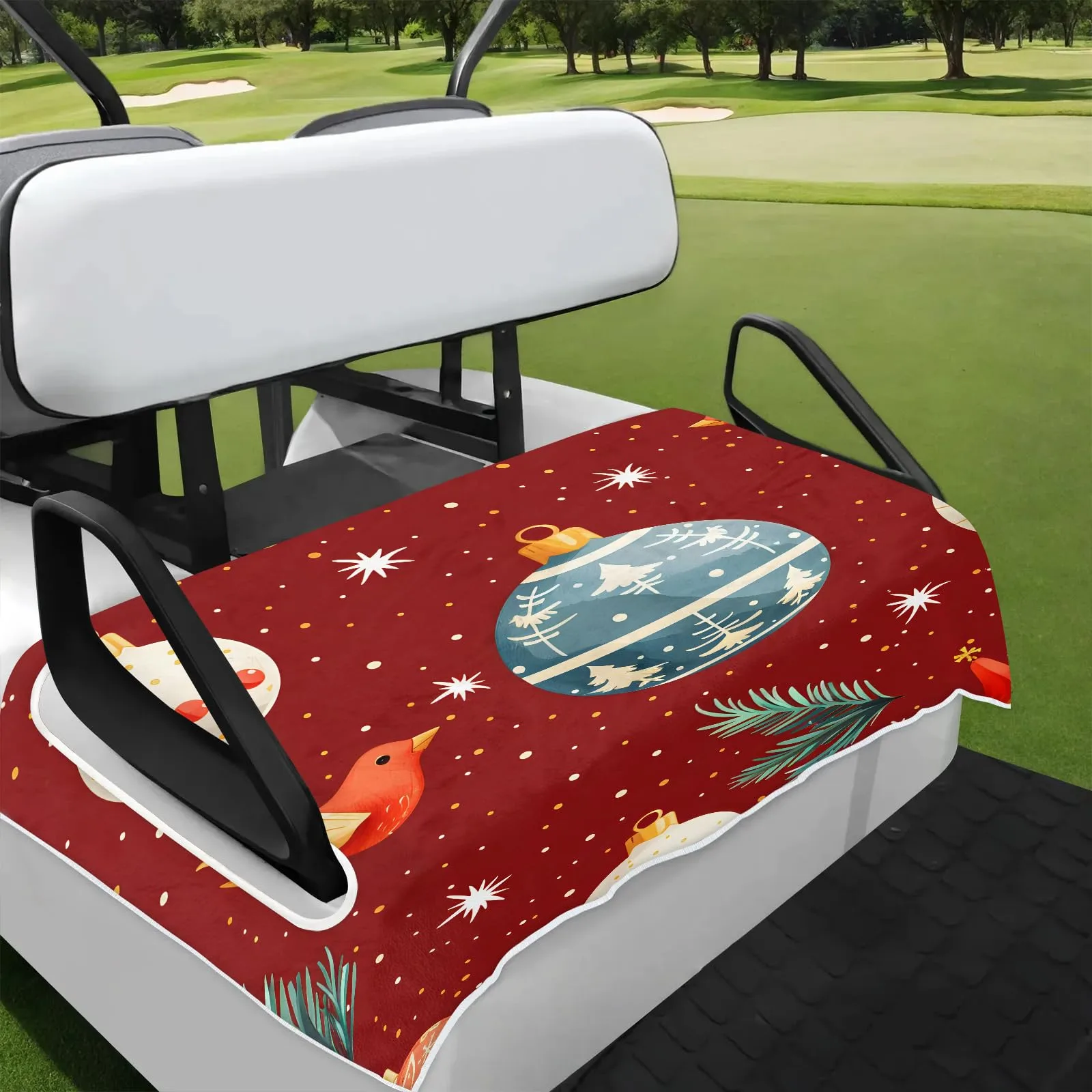 Tiveruda Golf Cart Seat Cover for Double Seats, 51 x 31 in