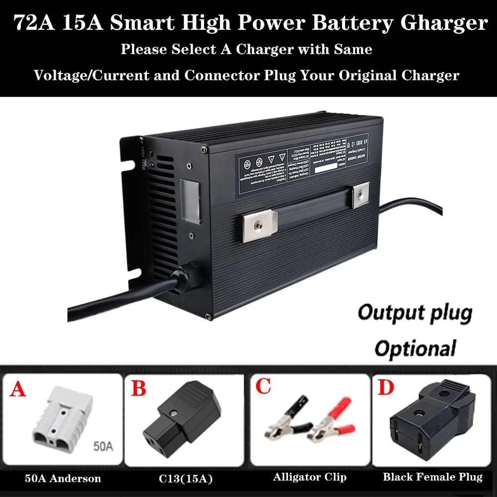 WLEJSL 72V 15A Lead-Acid Golf Cart Battery Charger image 2