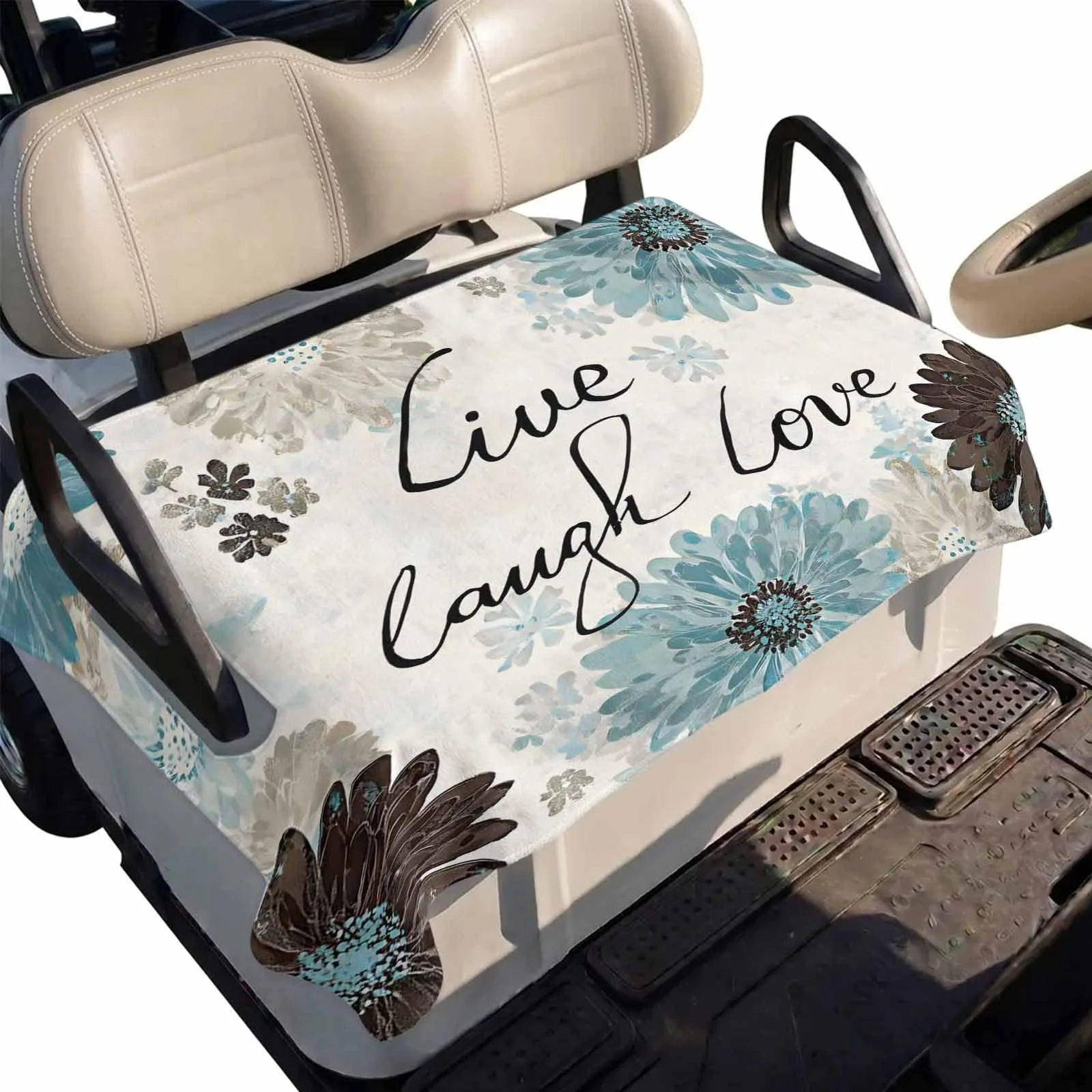DecorLovee Golf Cart Seat Cover 51 x 31-Inch Microfiber
