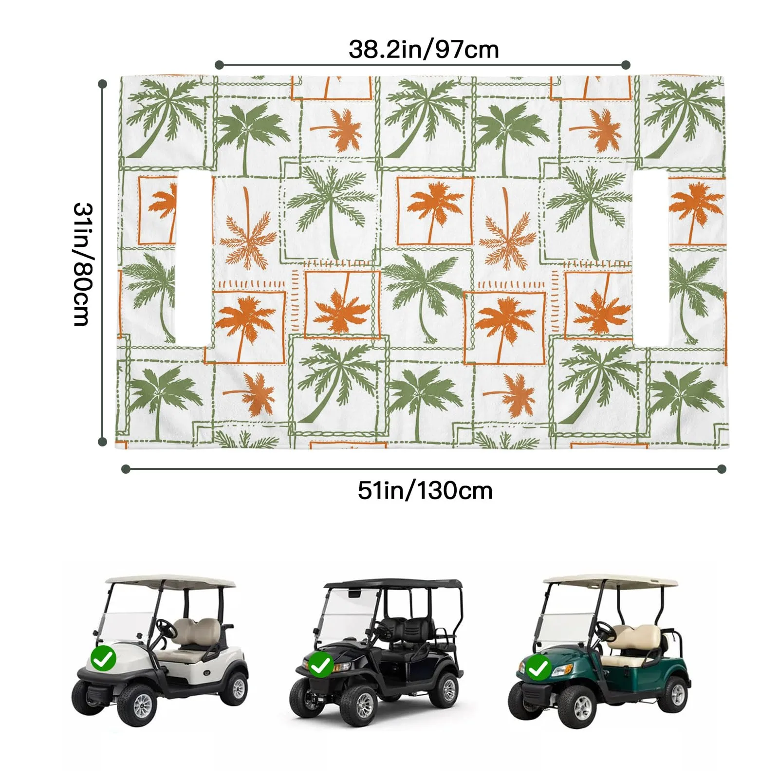 Trosturdspn Golf Cart Seat Towel Blanket 51 x 31 in image 2