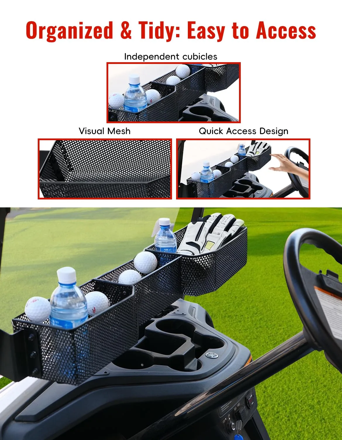 LUXEMOTO Front Storage Basket for Yamaha G29 Drive2 image 2