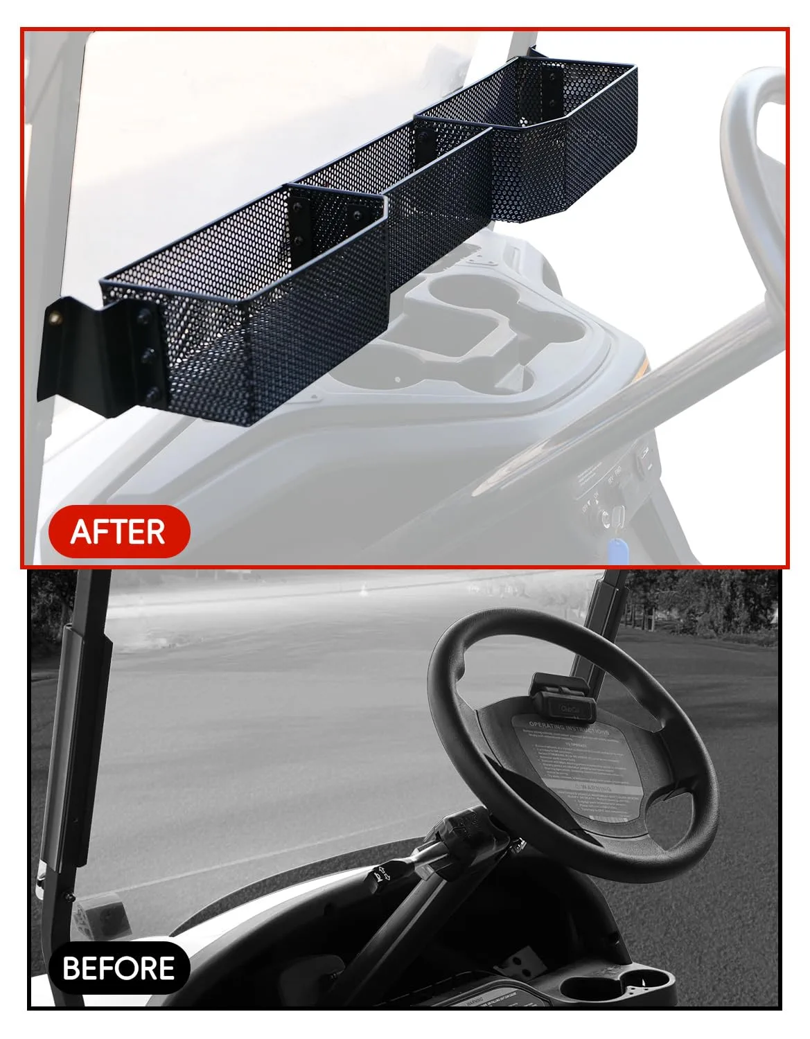 LUXEMOTO Front Storage Basket for Yamaha G29 Drive2 image 3