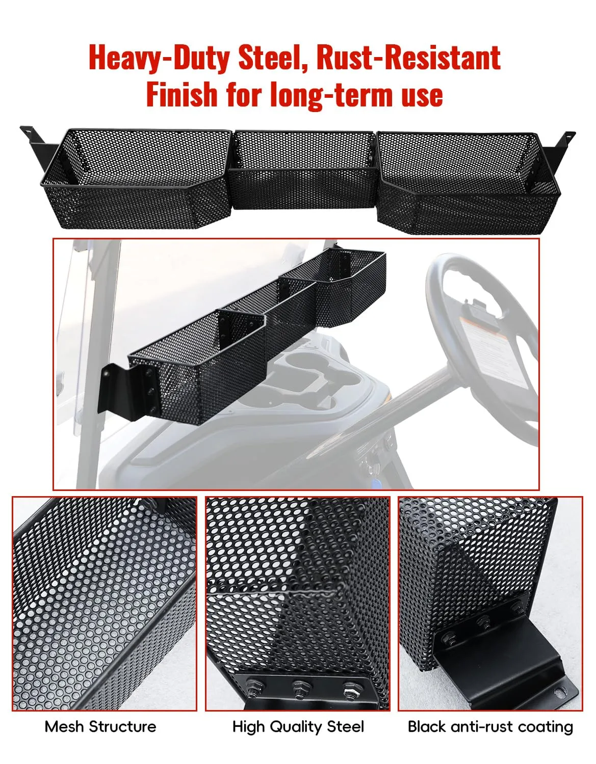 LUXEMOTO Front Storage Basket for Yamaha G29 Drive2 image 4