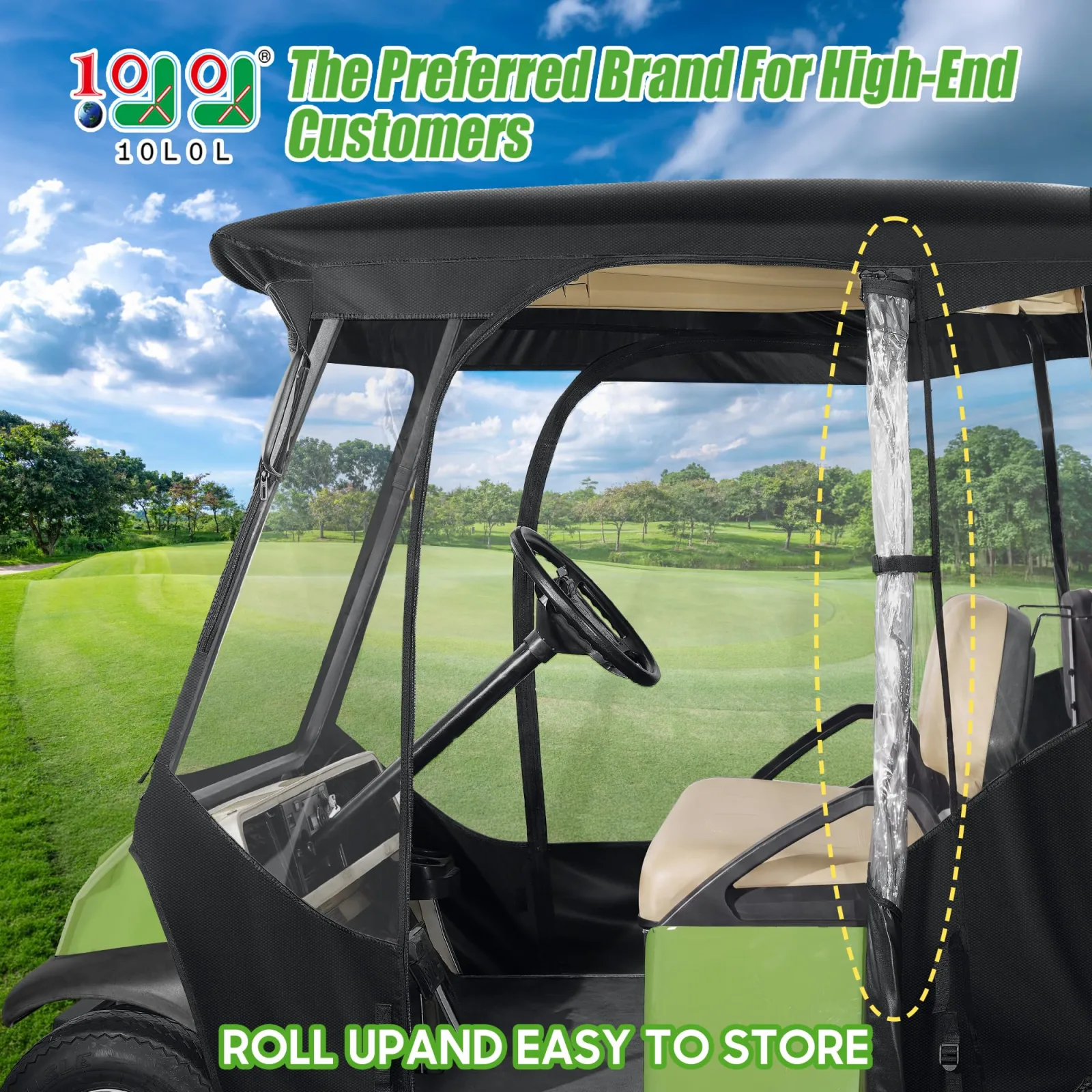 10L0L Enclosure for 2-Passenger Club Car DS & Precedent image 2