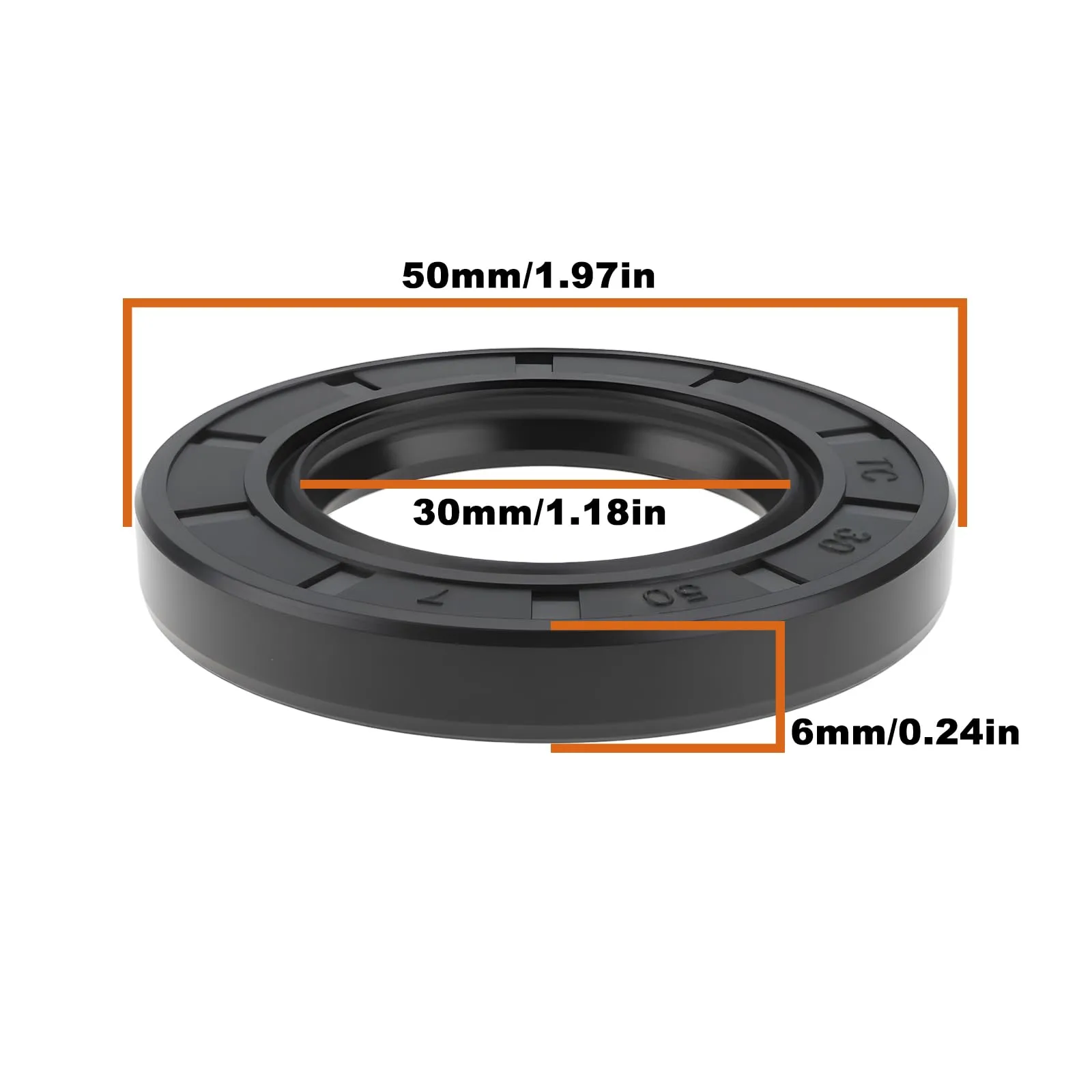 AS Axis Spindleon Crankshaft Oil Seal 1016567 — 30×50×6mm image 4