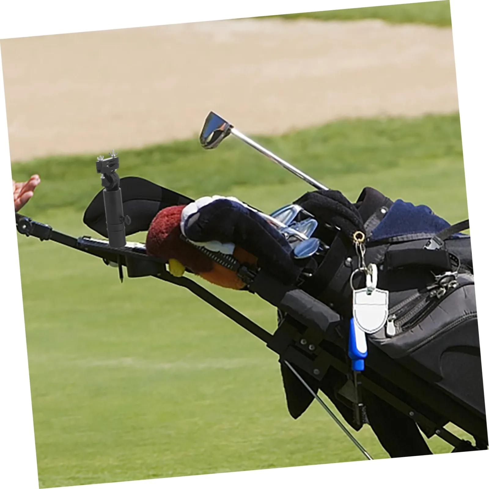 ARTSEWPLY Adjustable Plastic Golf Cart Umbrella Holder Clamp image 4
