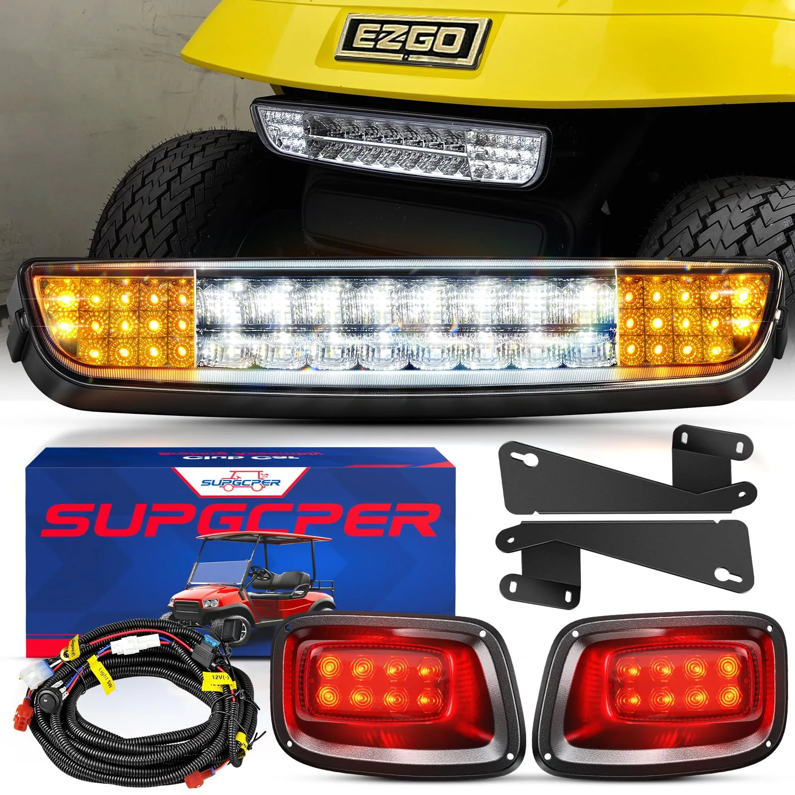 SUPGCPER LED Light Kit for E-Z-GO TXT 1996-2013