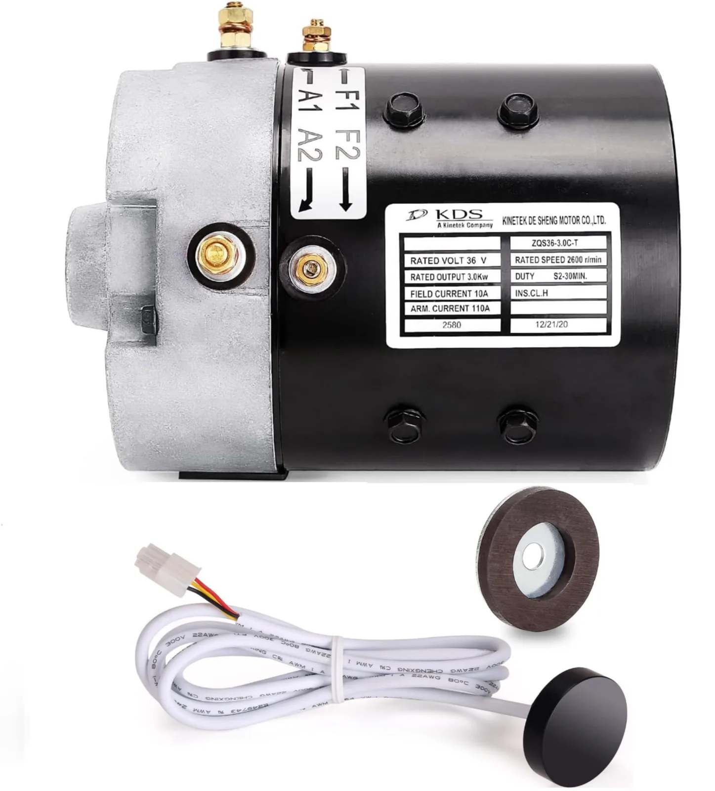 10L0L 36V Motor with Speed Sensor for E-Z-GO TXT PDS