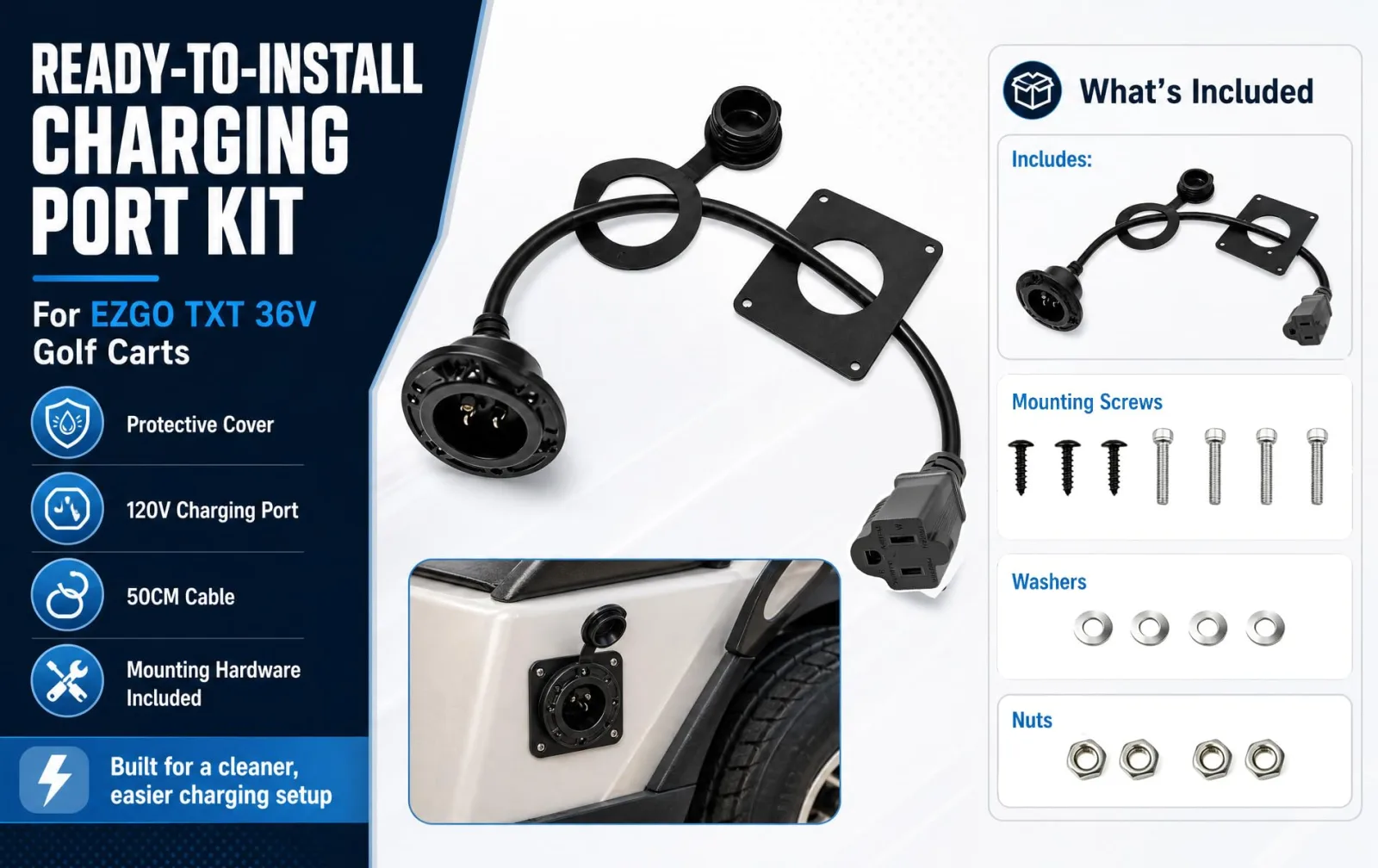 YDLZFLA YOUDL-X003 Golf Cart Charger Adapter image 4