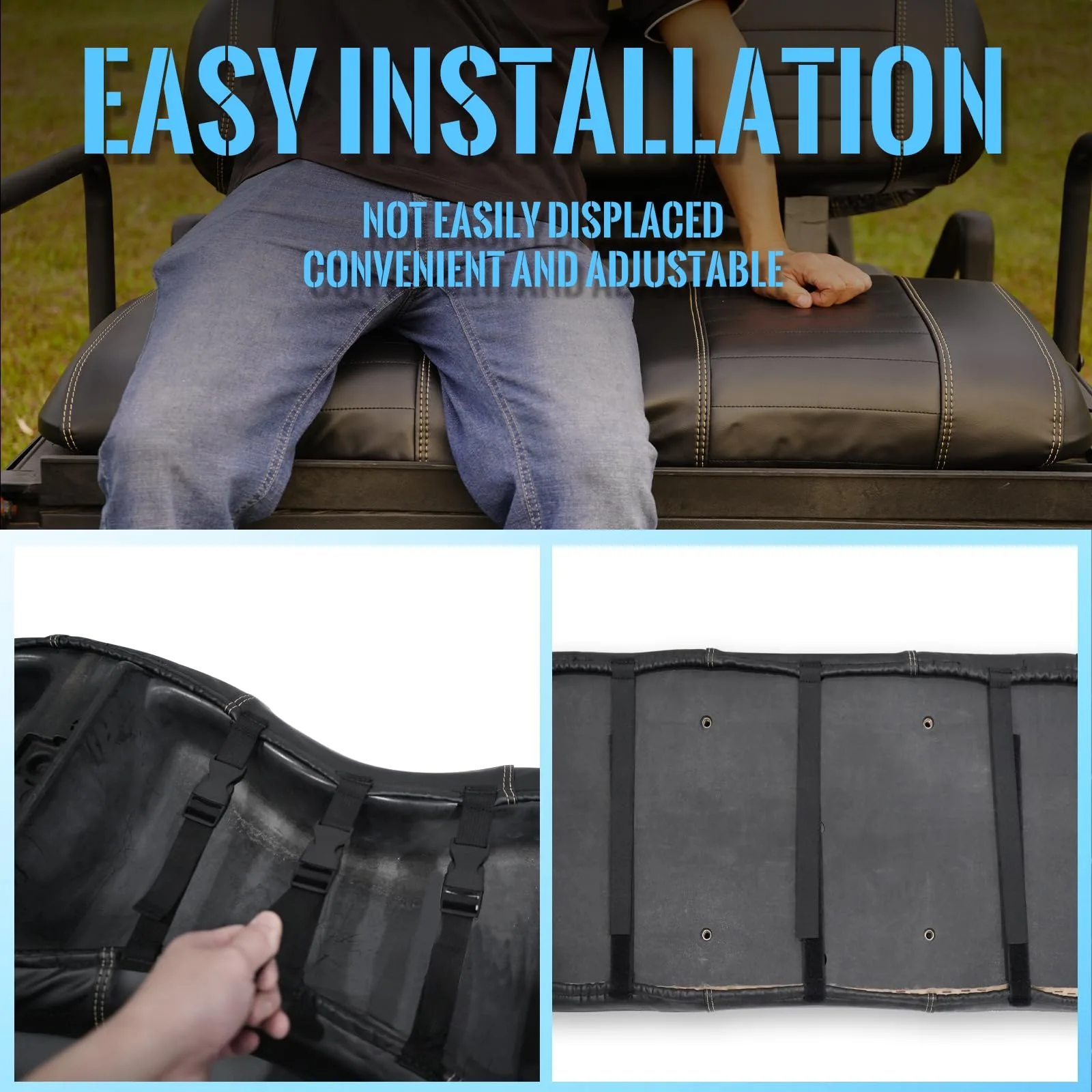 SHUNCHENXIANG 4-Piece Golf Cart Seat Covers image 4