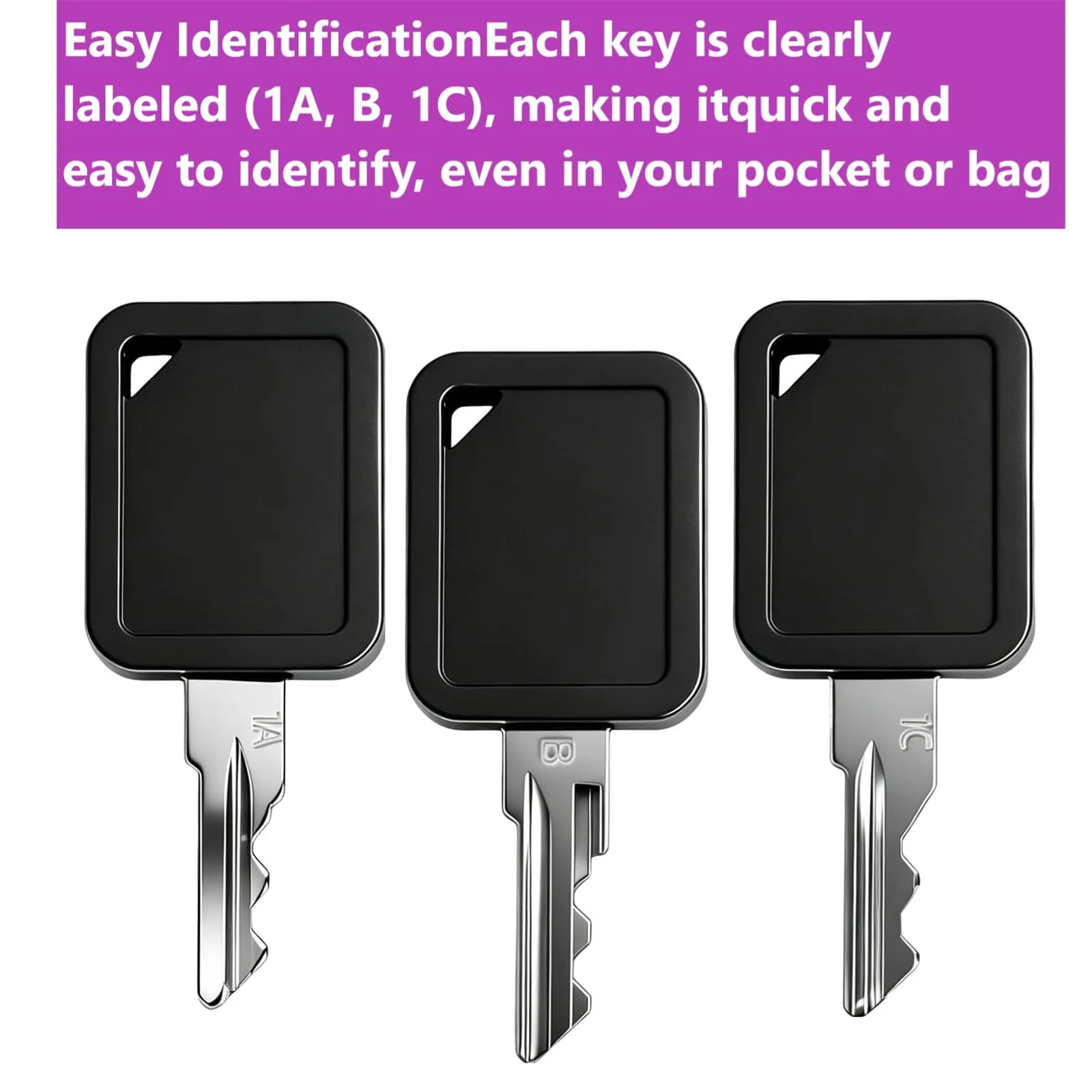 BFASGEA Club Car Key Set 1A/1B/1C — 6 Keys (Model 105068002) image 3