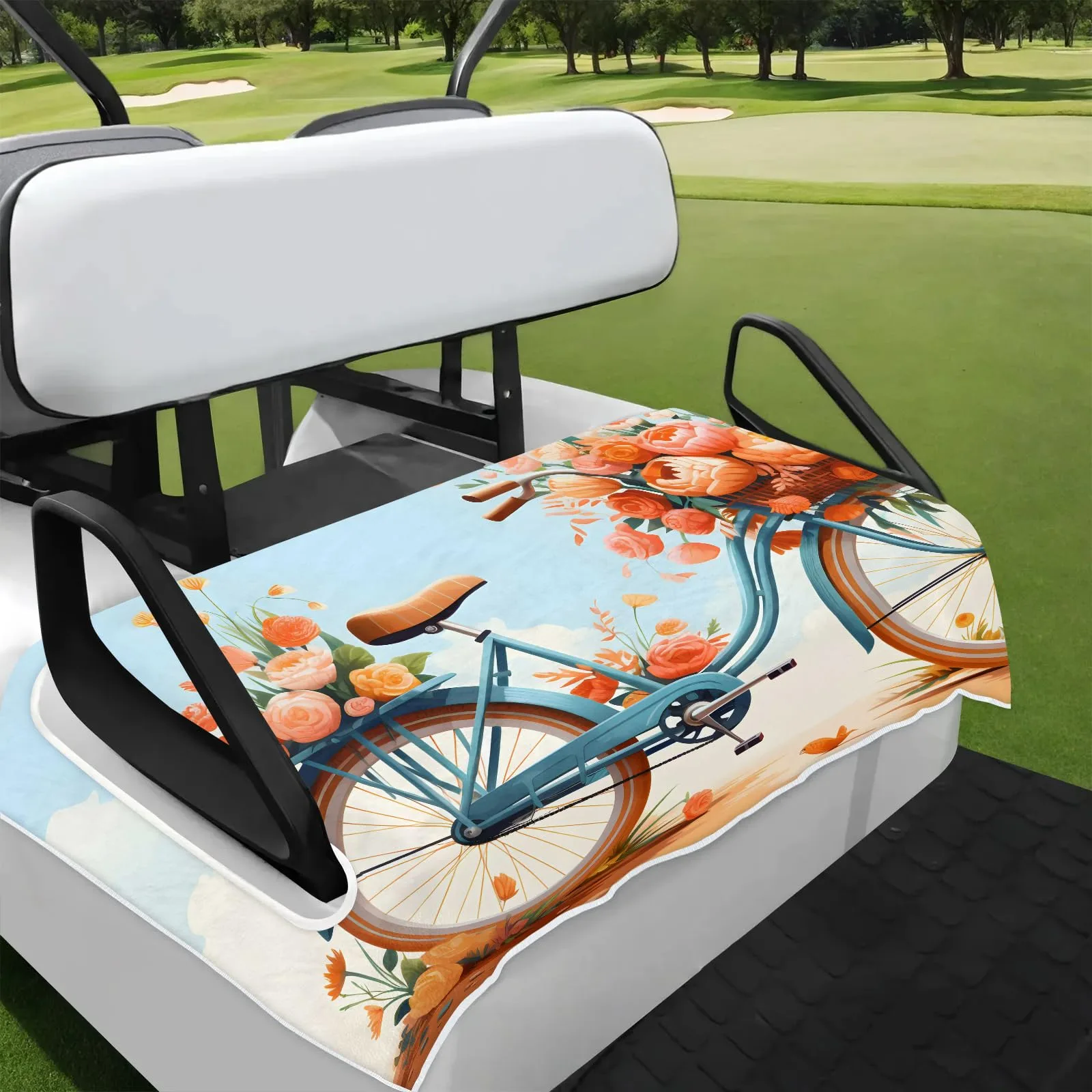 Tiveruda Golf Cart Seat Cover for Double Seats