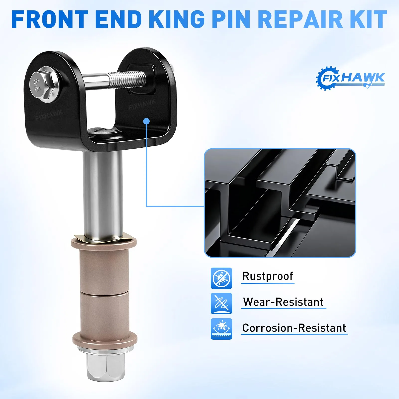 FIXHAWK Front End Bushing Kit for Club Car Precedent image 2