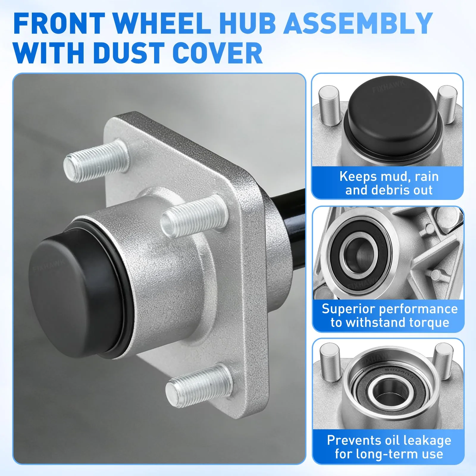 FIXHAWK Front End Bushing Kit for Club Car Precedent image 3