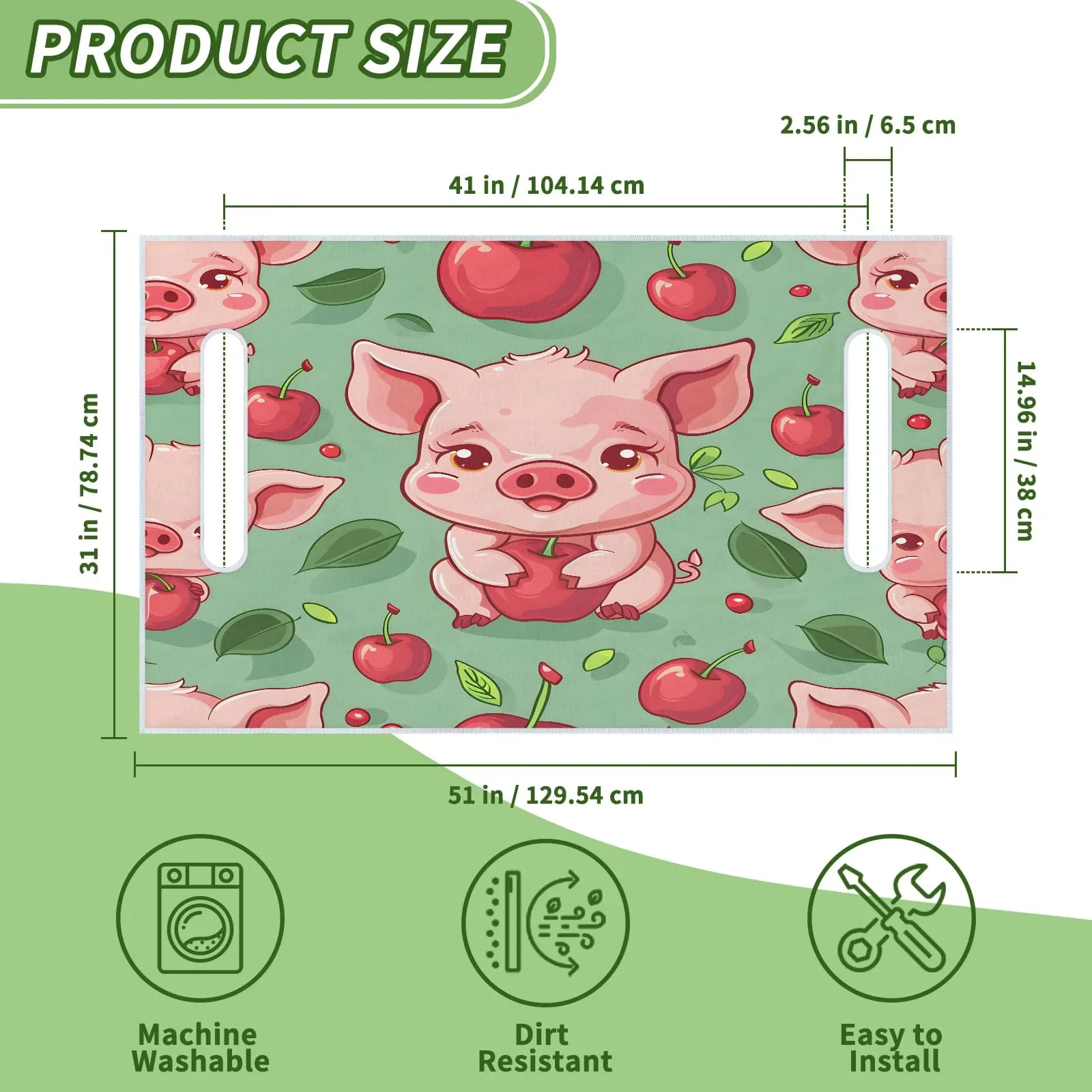 Tiveruda Golf Cart Seat Cover for Double Seats, 51 x 31 in image 2