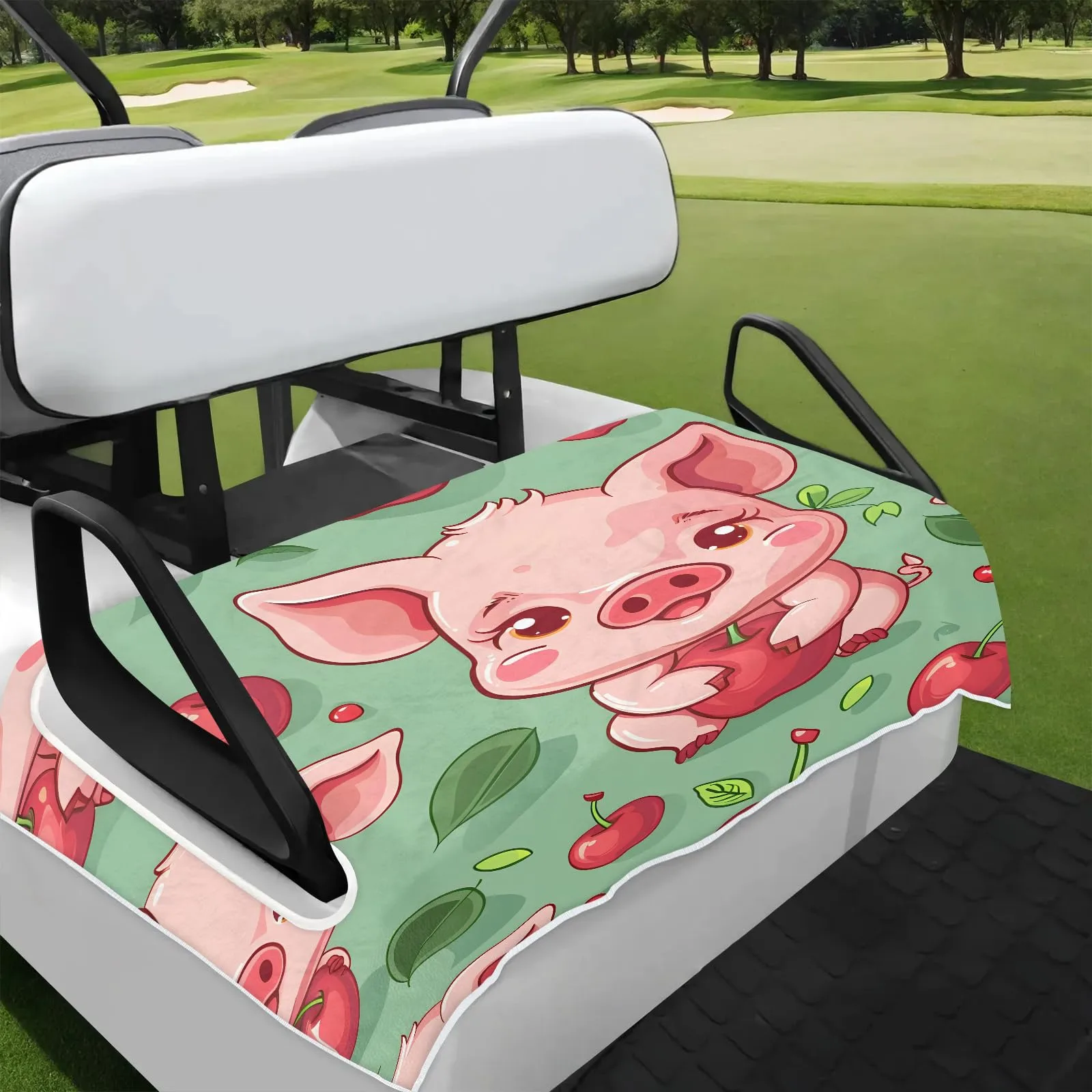Tiveruda Golf Cart Seat Cover for Double Seats, 51 x 31 in