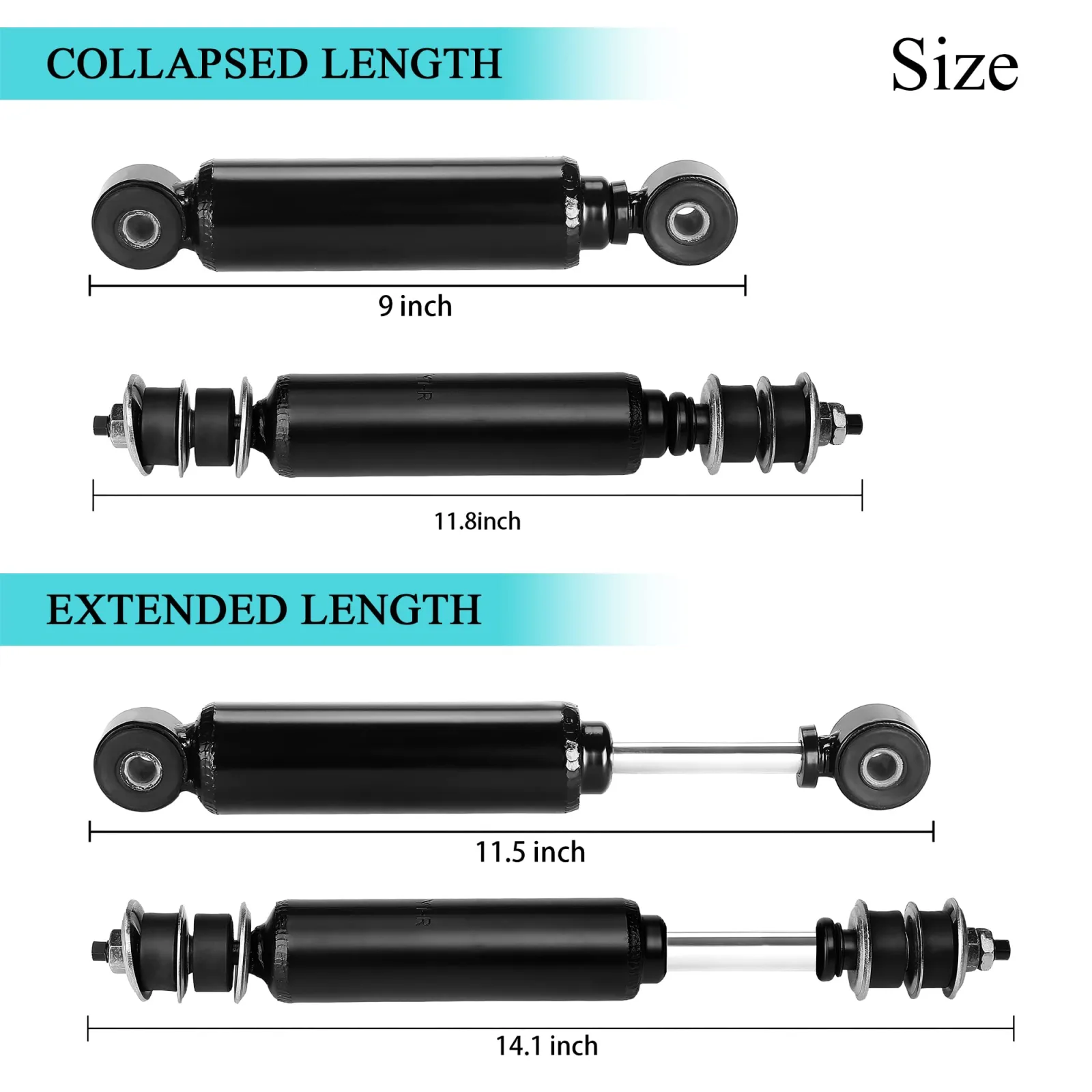 10L0L Heavy Duty Shock Absorber Kit for Club Car DS (1988-2008) & Precedent (2004+) image 3