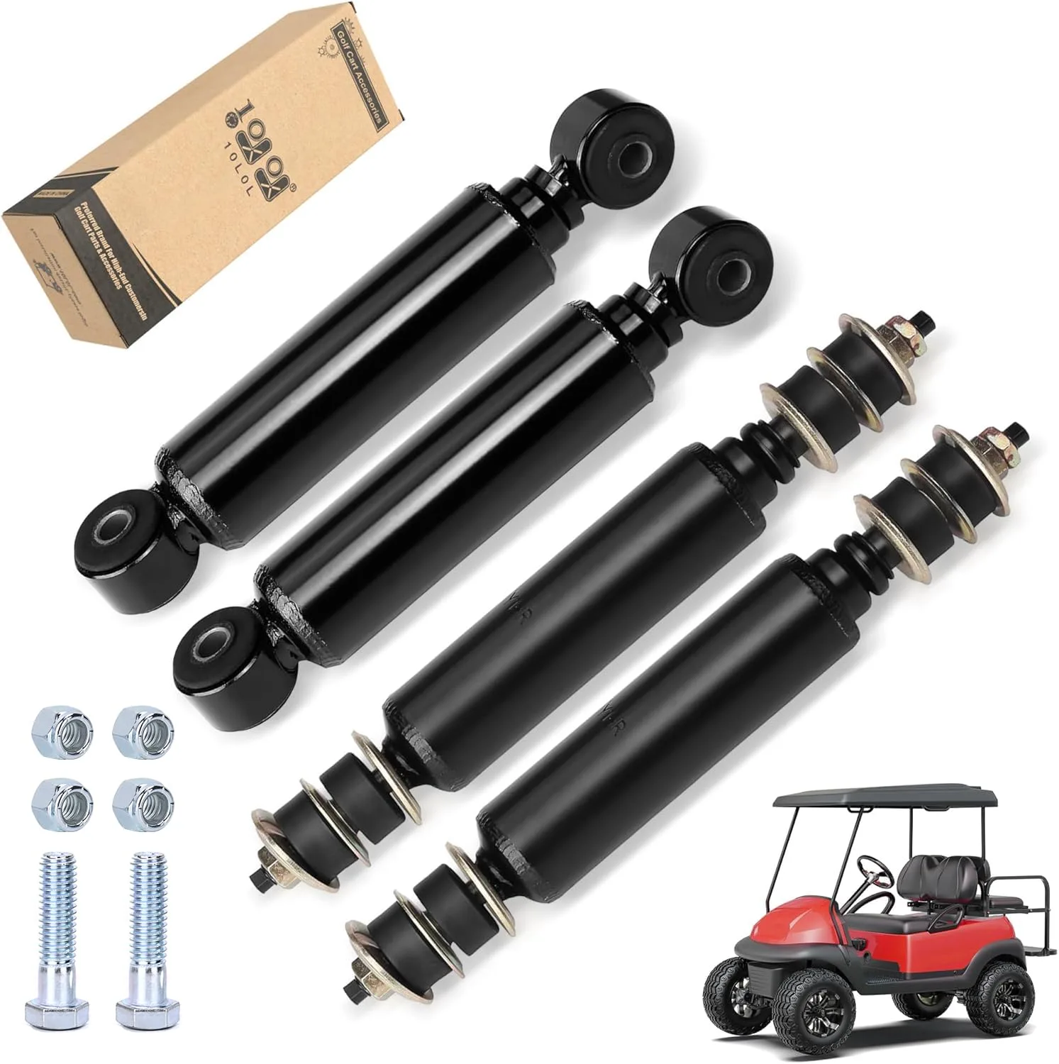 10L0L Heavy Duty Shock Absorber Kit for Club Car DS (1988-2008) & Precedent (2004+)