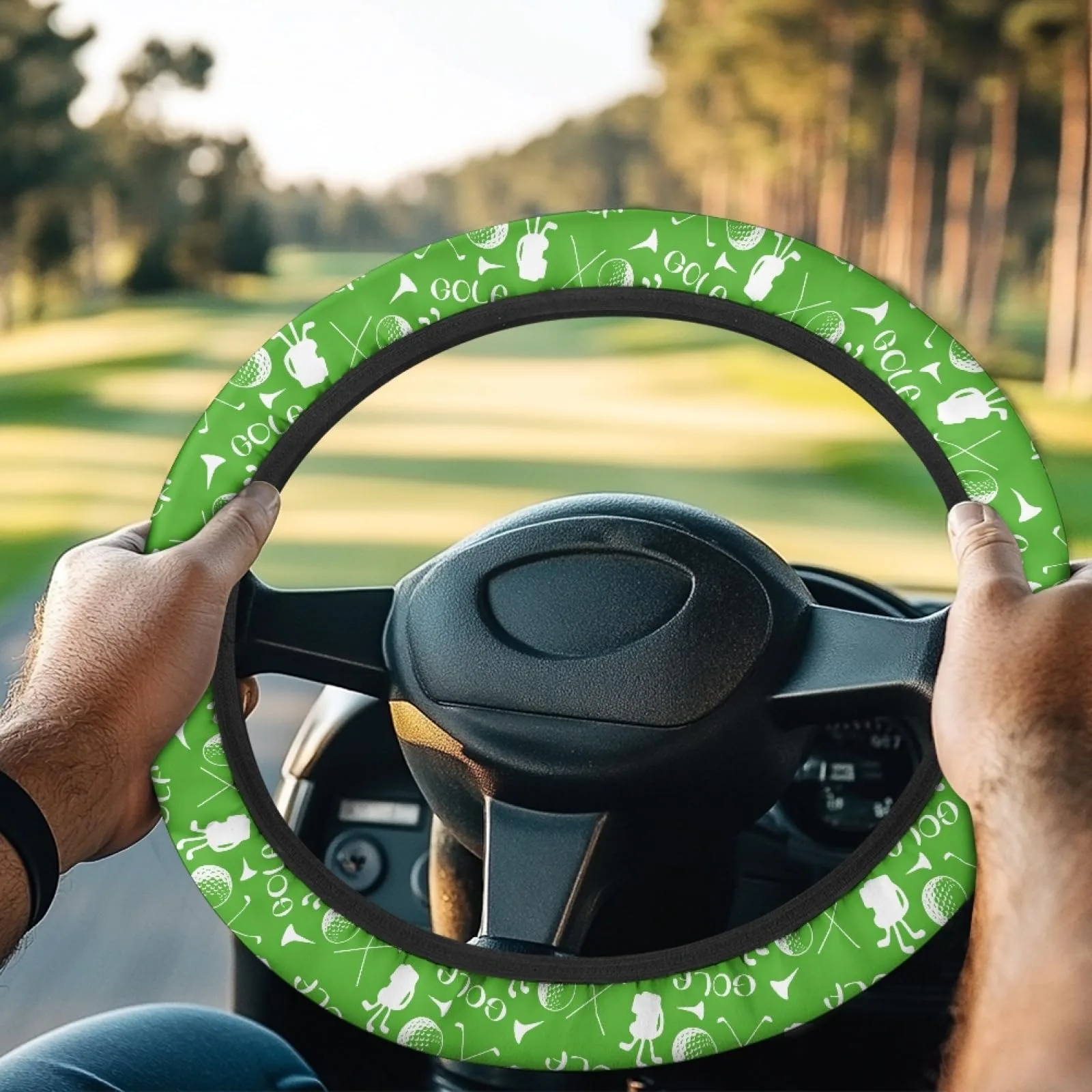INSTANTARTS Golf Cart Steering Wheel Cover 13-14 Inch
