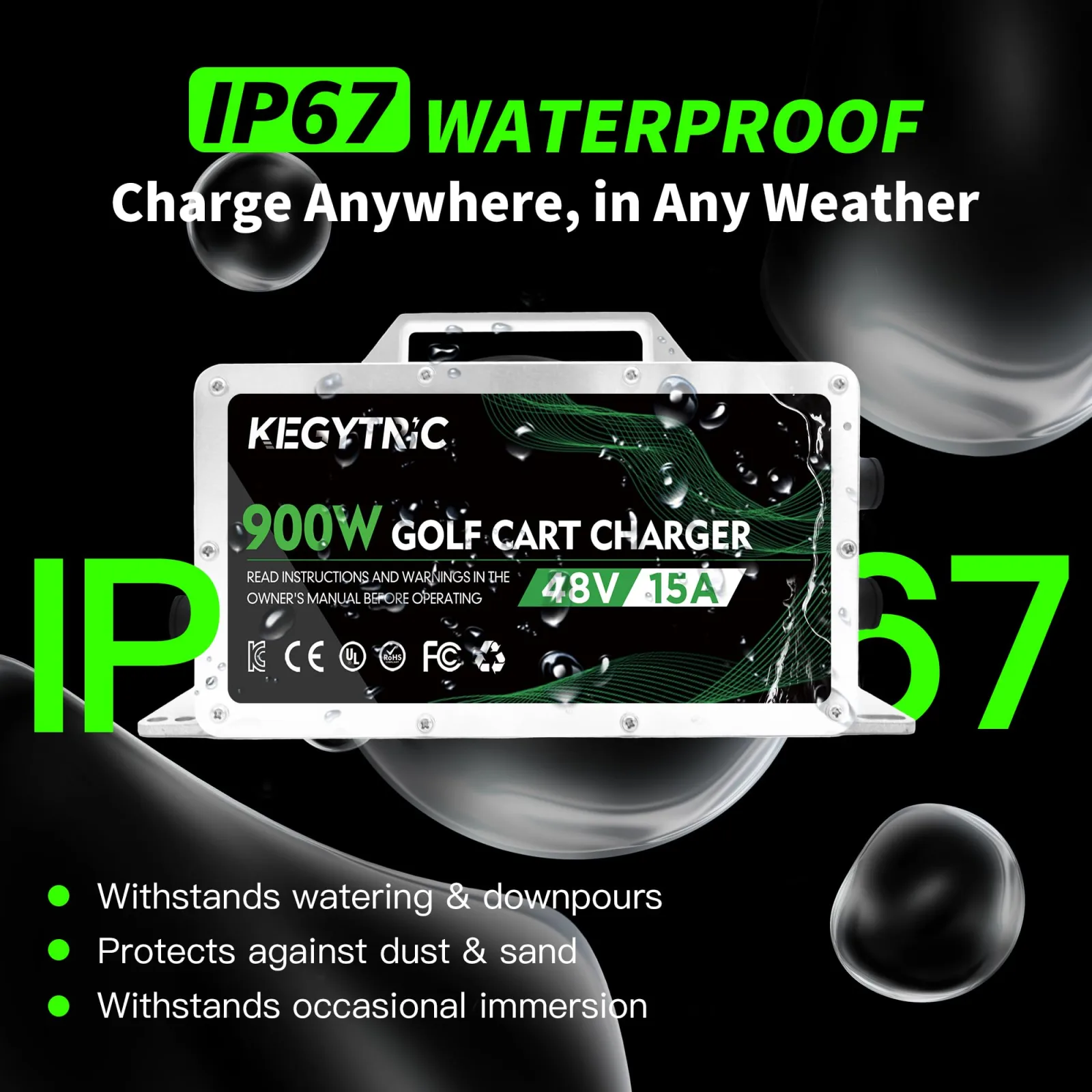 Kegytric 48V 15A Charger for Yamaha G29 2007-2013 image 3