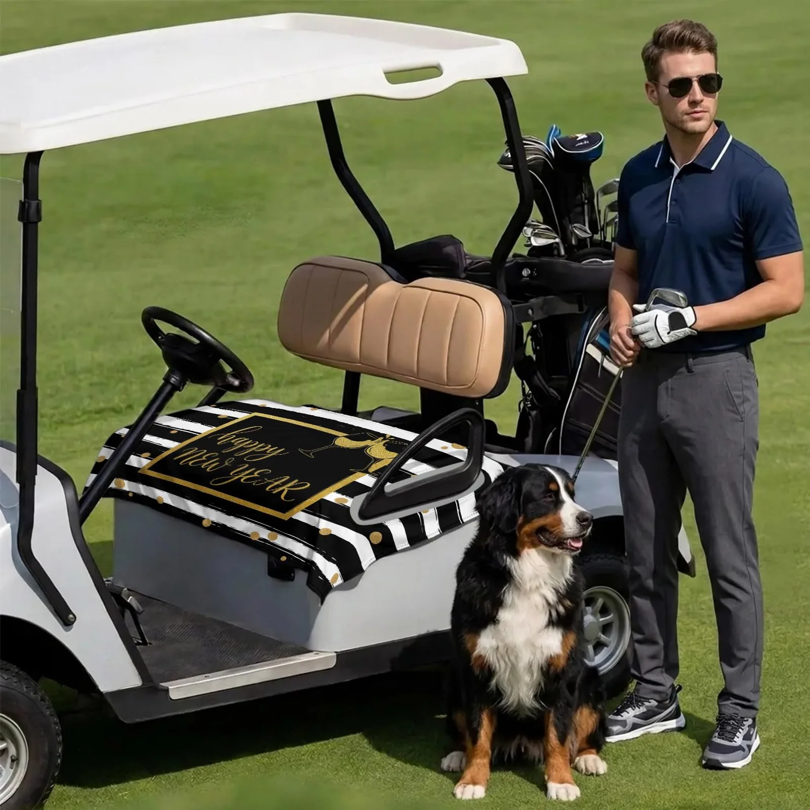 DecorLovee Golf Cart Seat Cover for 2-Seater Carts image 3