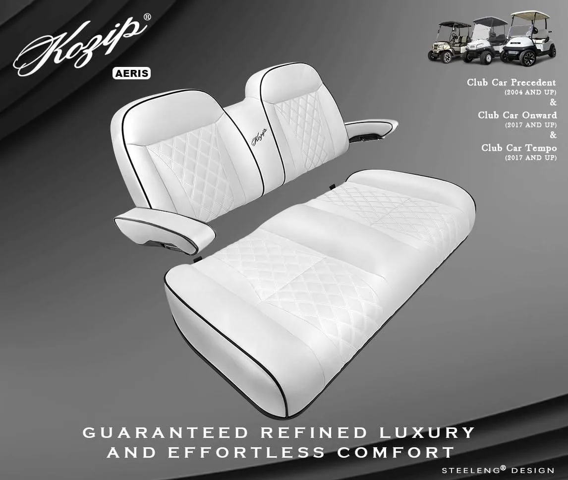 Kozip Aeris Front Seat Cushion Set for Club Car Precedent/Tempo/Onward - White image 2