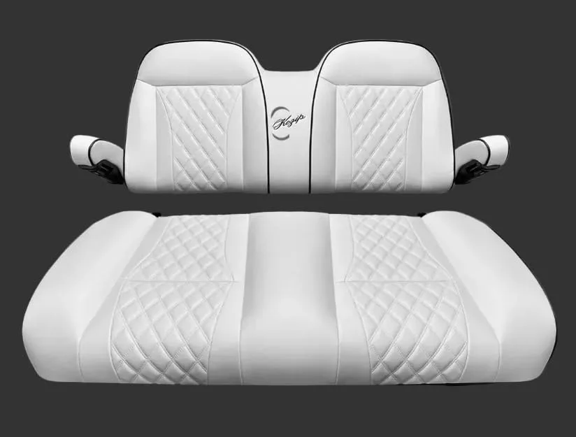 Kozip Aeris Front Seat Cushion Set for Club Car Precedent/Tempo/Onward - White